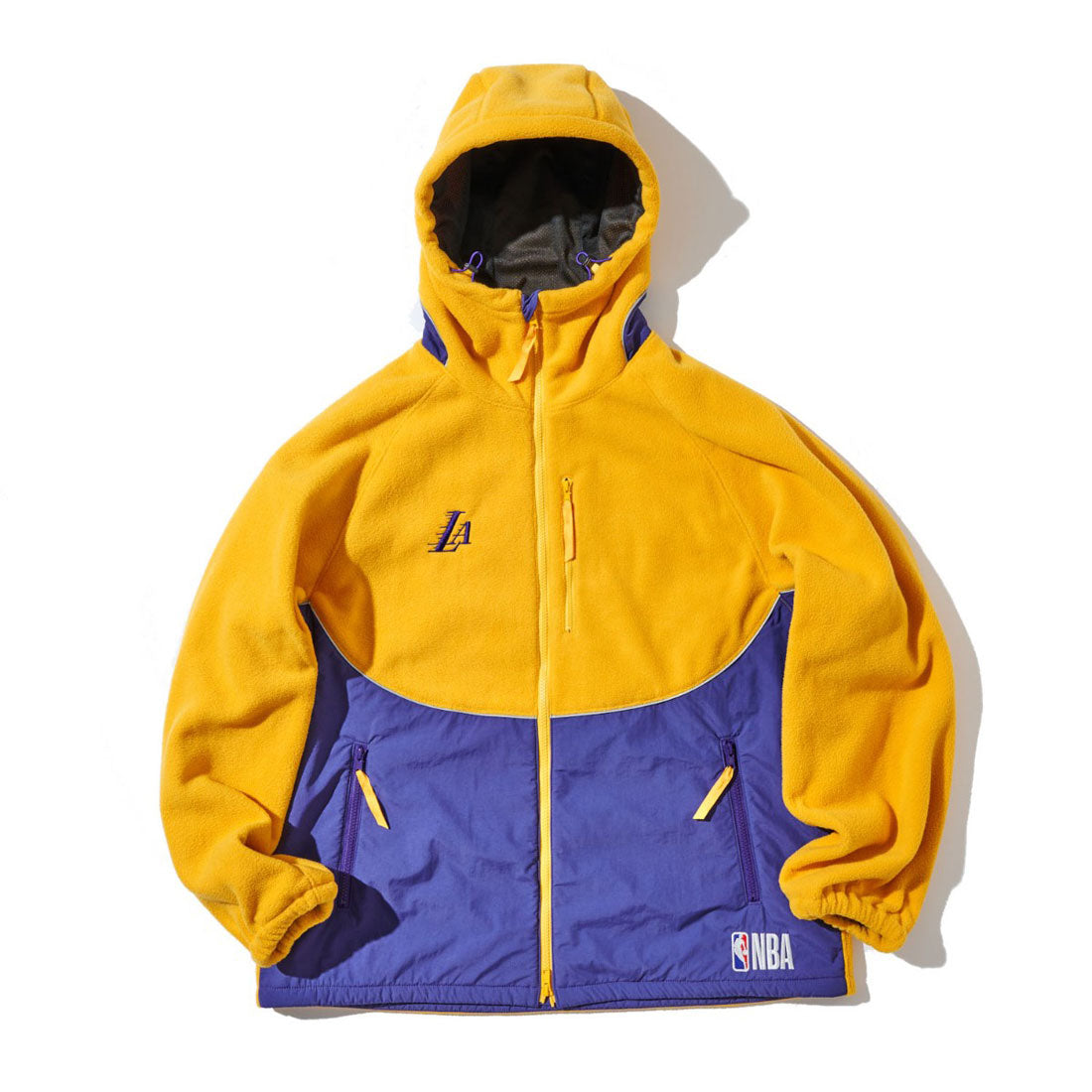 オフ ザ コート バイ エヌビーエー OFF THE COURT by NBA OFF THE COURT BOA FLEECE ANORAK JACKET(オフ ザ コート ボアフリース アノラックジャケット) (YEL/LAKERS) YEL/LAKERS