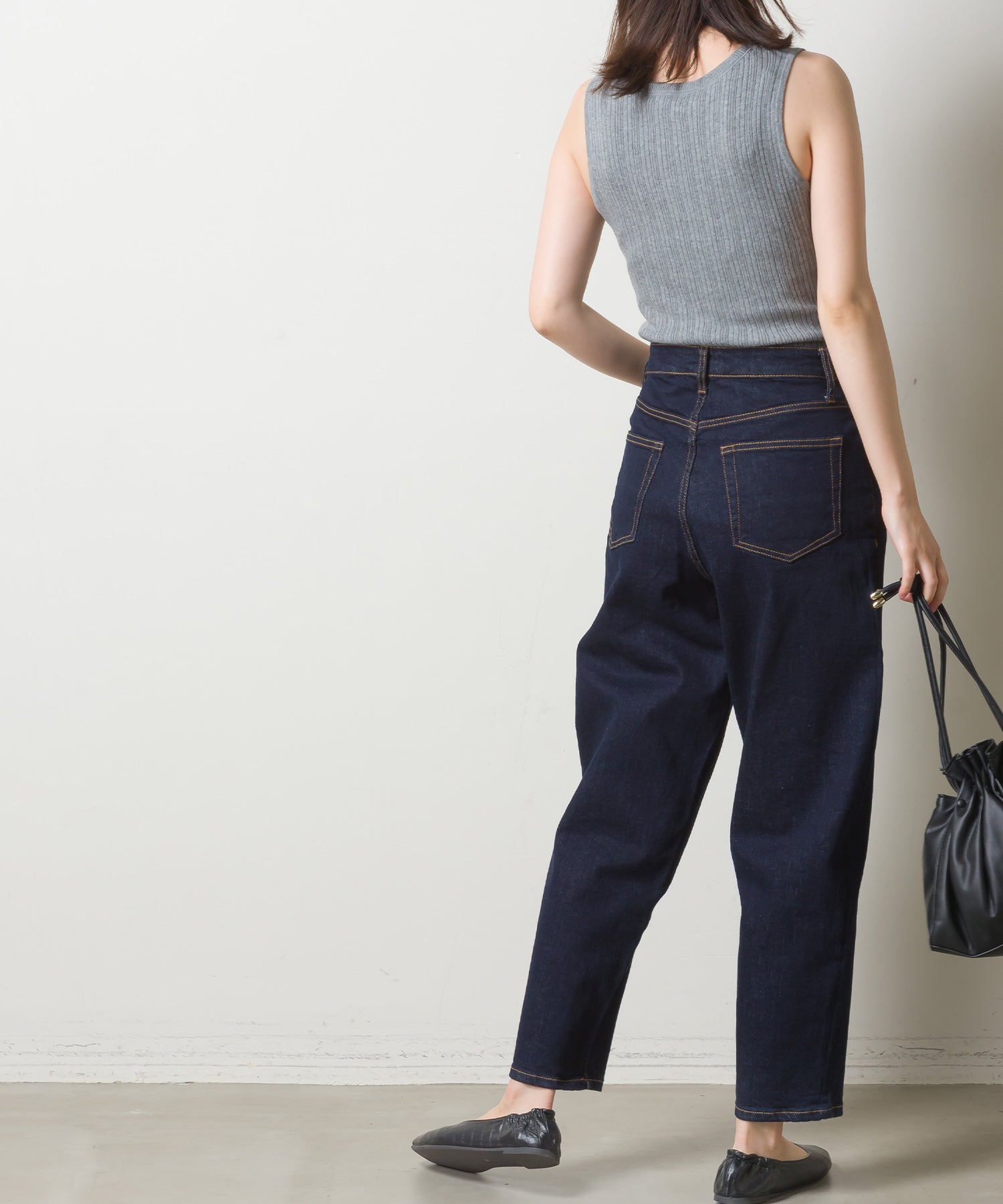 オムネス OMNES 【OMNES】ランダムテレコニット タンクトップ