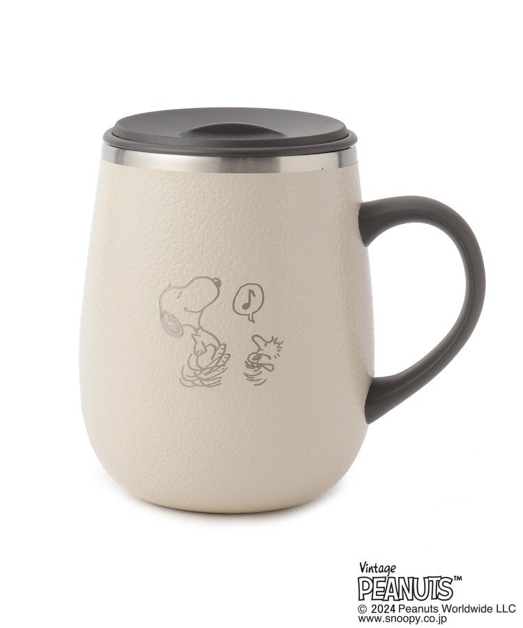 ワンズテラス one'sterrace SNOOPY 蓋つきステンレスマグ tall 460ml【返品不可商品】 (アイボリー(904)) アイボリー(904)