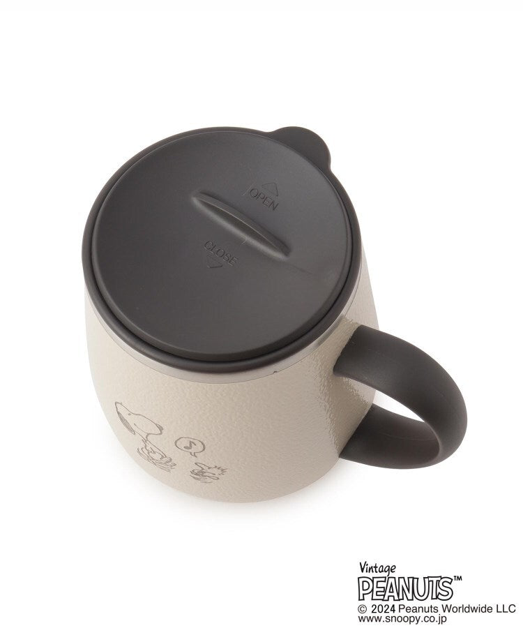 ワンズテラス one'sterrace SNOOPY 蓋つきステンレスマグ tall 460ml【返品不可商品】 (アイボリー(904)) アイボリー(904)