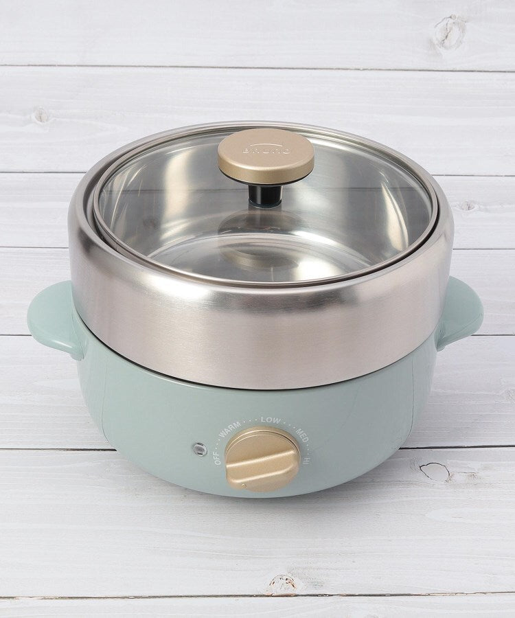 ワンズテラス one'sterrace BRUNO ブルーノ コンパクトマルチグリルポット【返品不可商品】 (ブルーグリーン(997)) ブルーグリーン(997)