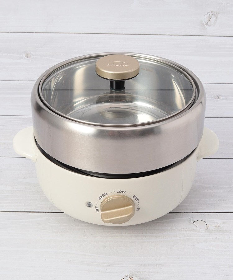 ワンズテラス one'sterrace BRUNO ブルーノ コンパクトマルチグリルポット【返品不可商品】 (ブルーグリーン(997)) ブルーグリーン(997)