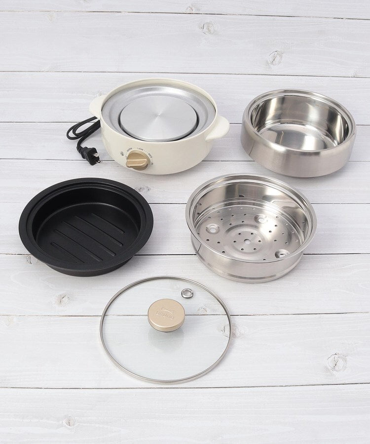 ワンズテラス one'sterrace BRUNO ブルーノ コンパクトマルチグリルポット【返品不可商品】 (ブルーグリーン(997)) ブルーグリーン(997)