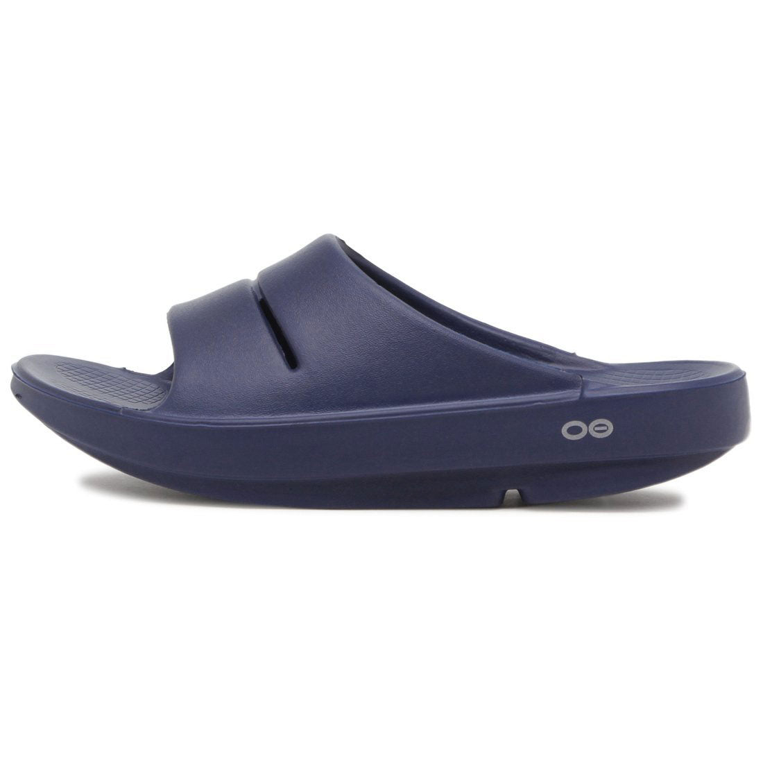 ウーフォス OOFOS サンダル ミュール ウーアースライド リカバリーサンダル ネイビー メンズ レディース OOFOS OOAHH SLIDE NVY
