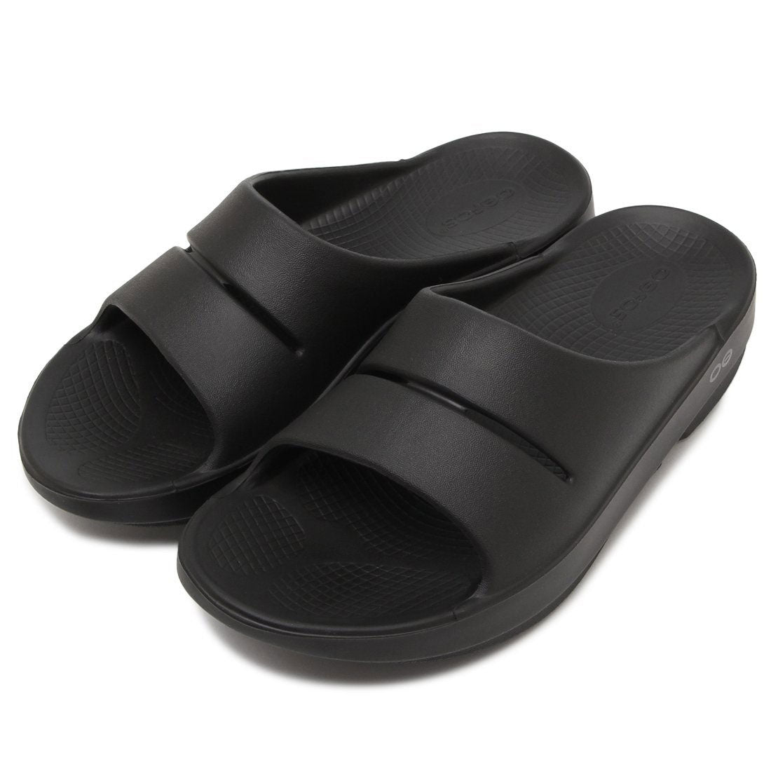 ウーフォス OOFOS サンダル ミュール ウーアースライド リカバリーサンダル ブラック メンズ レディース OOFOS OOAHH SLIDE BLK