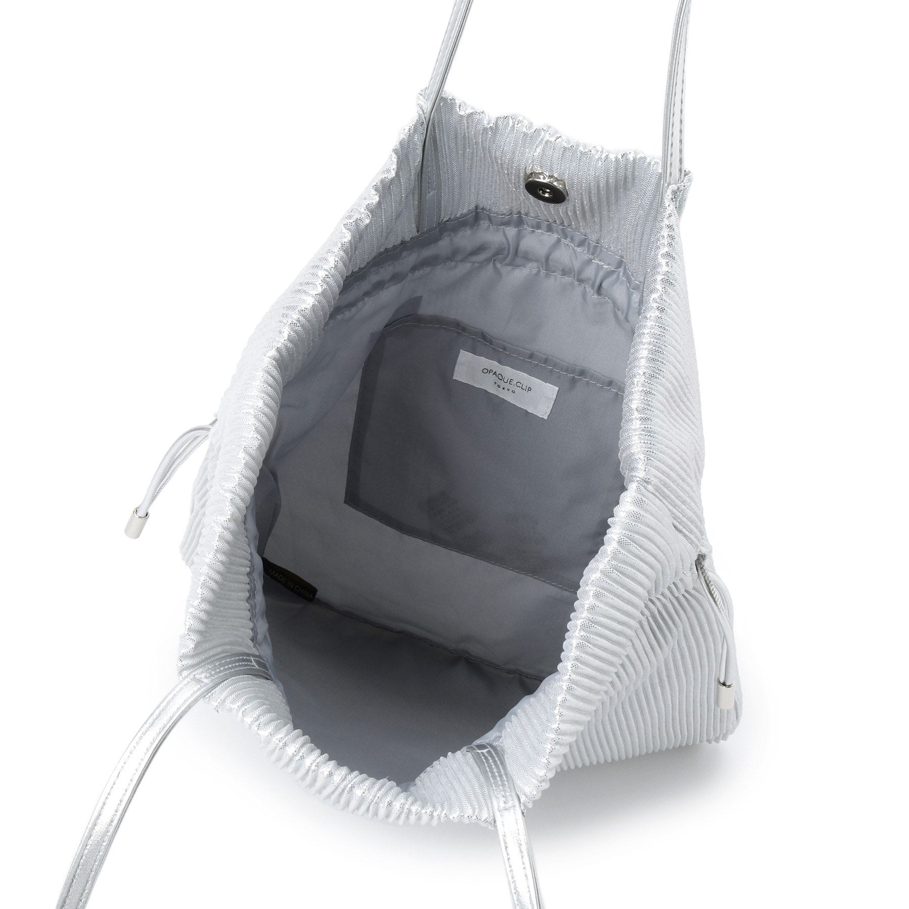 OPAQUE.CLIP OPAQUE.CLIP 【A4 Size Compatible】 Pleated Drawstring Shoulder Bag