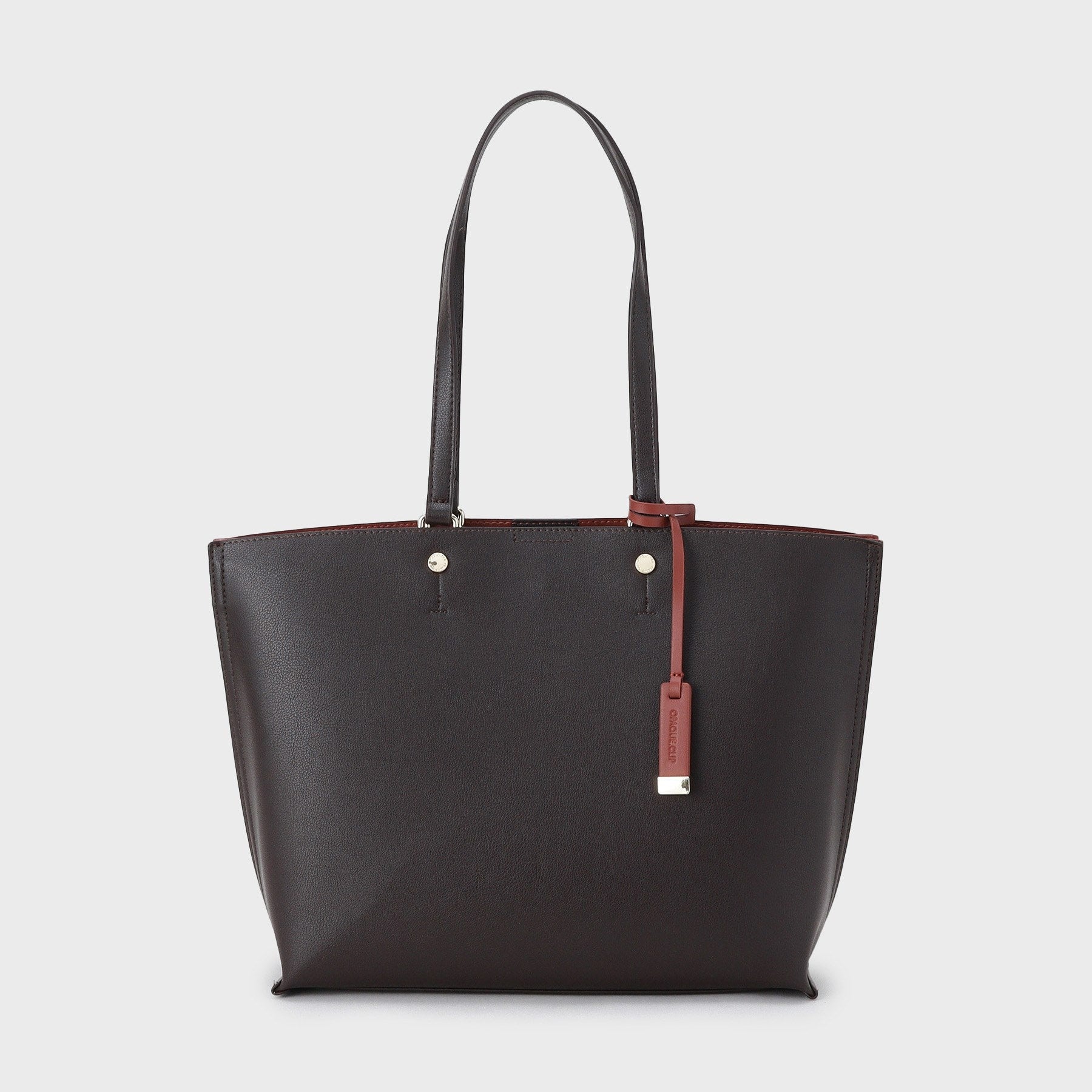 オペーク ドット クリップ OPAQUE.CLIP 【名品/A4サイズ対応】バイカラースムーストートバッグ (ブラウン(544)) ブラウン(544)