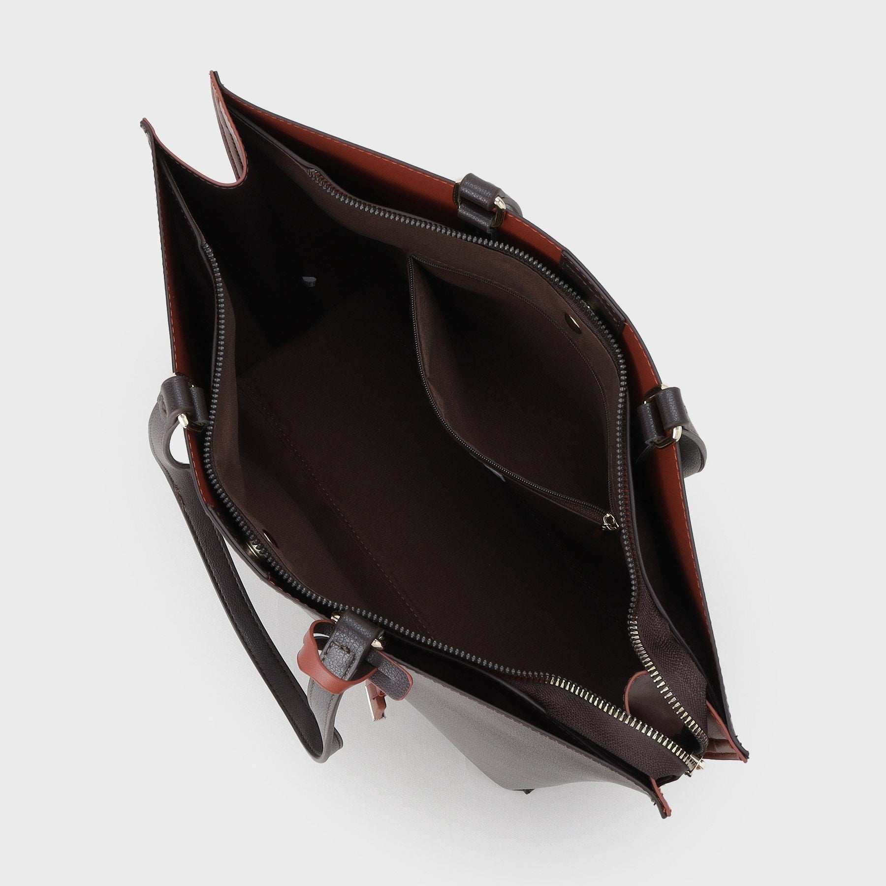 オペーク ドット クリップ OPAQUE.CLIP 【名品/A4サイズ対応】バイカラースムーストートバッグ (ブラウン(544)) ブラウン(544)