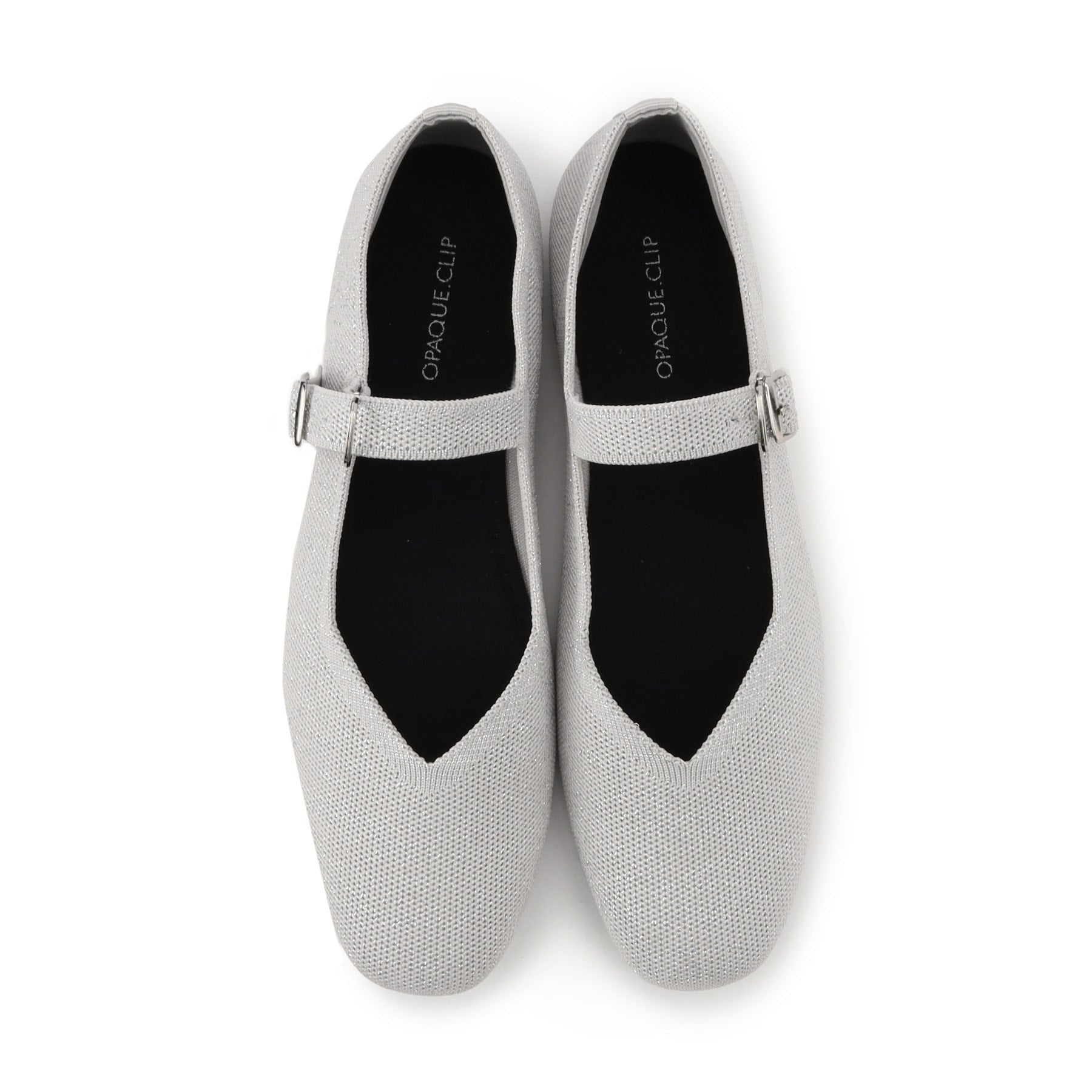 オペーク ドット クリップ OPAQUE.CLIP 【抗菌防臭/軽量/ウォッシャブル】ニットメリージェーン (シルバー(006)) シルバー(006)