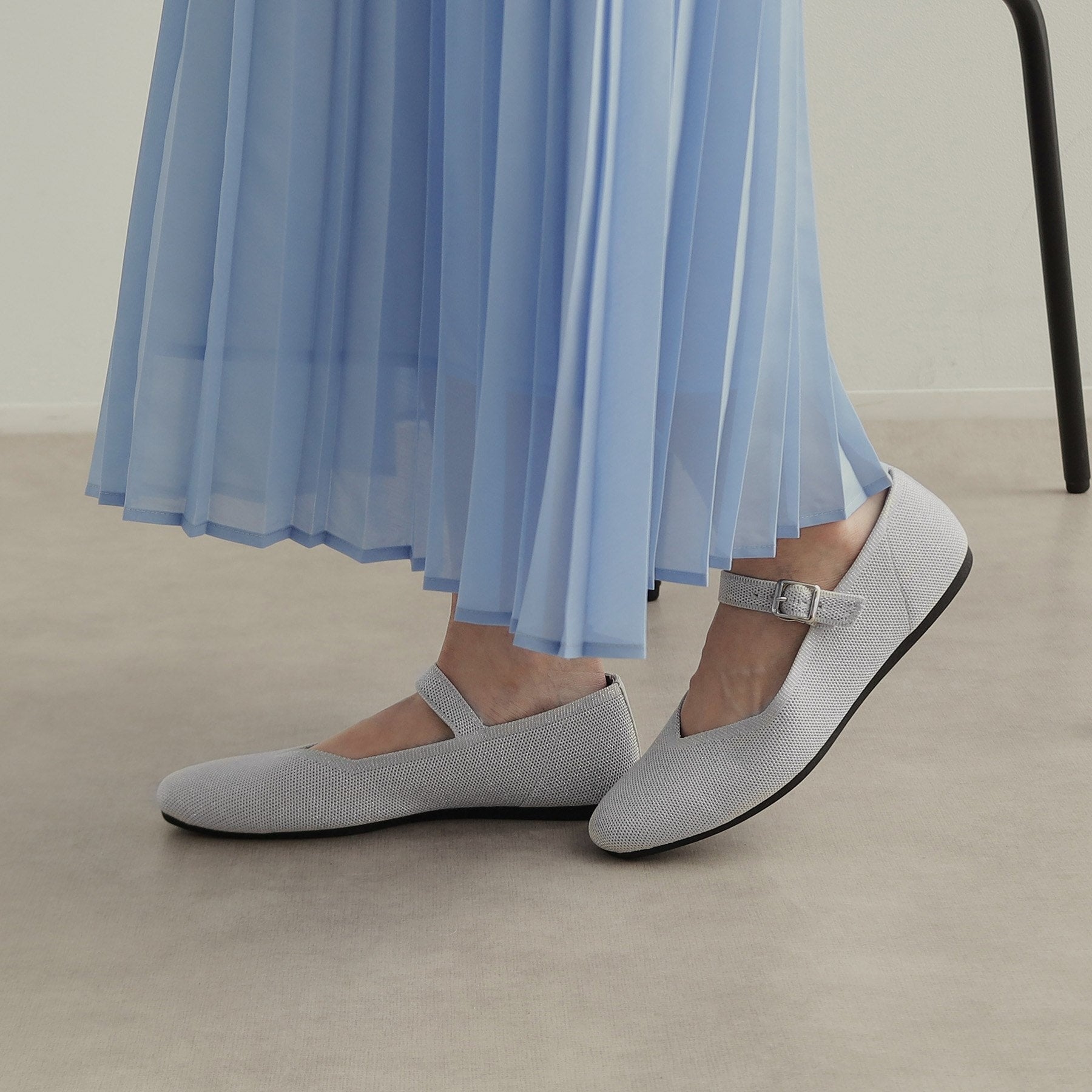 オペーク ドット クリップ OPAQUE.CLIP 【抗菌防臭/軽量/ウォッシャブル】ニットメリージェーン (シルバー(006)) シルバー(006)