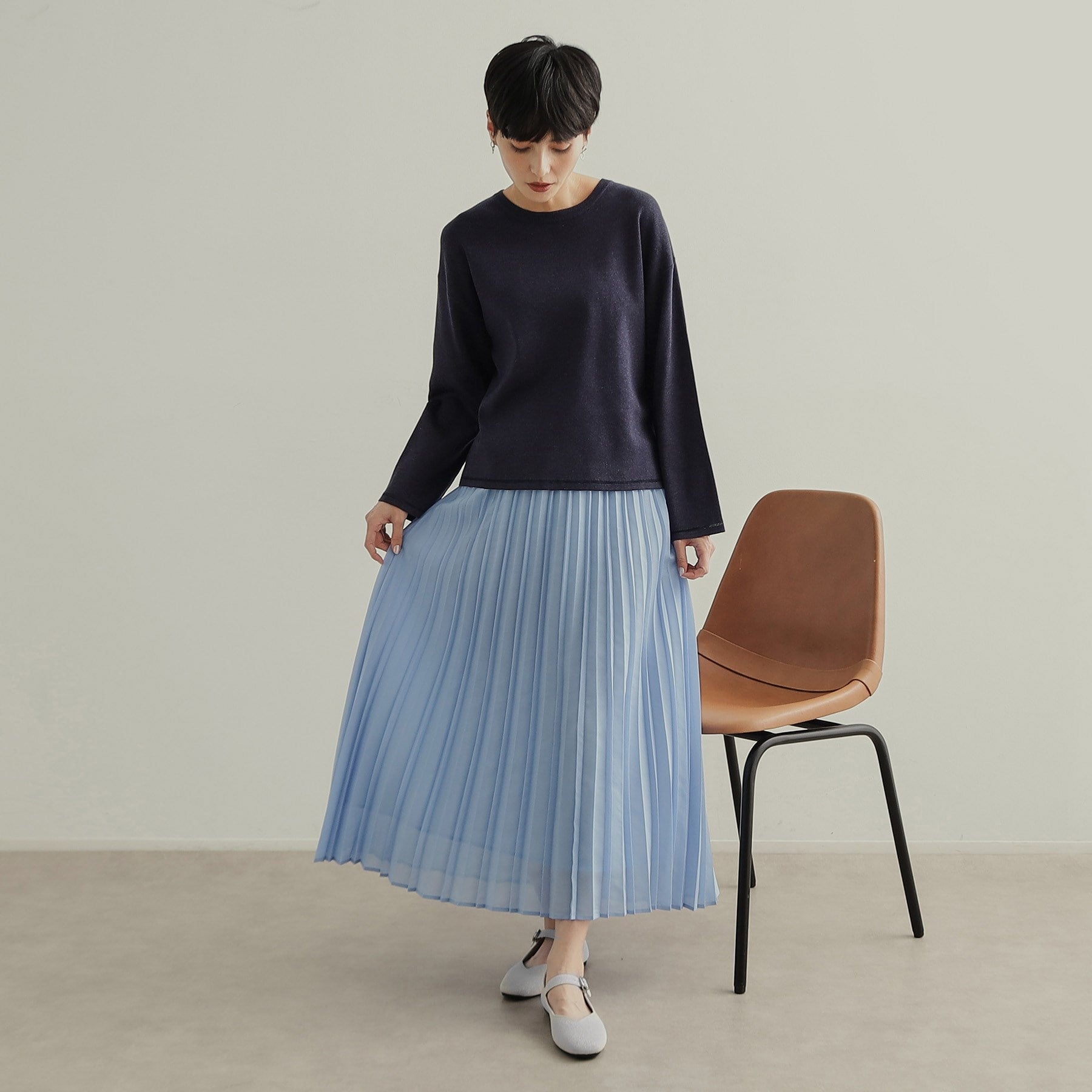 オペーク ドット クリップ OPAQUE.CLIP 【抗菌防臭/軽量/ウォッシャブル】ニットメリージェーン (シルバー(006)) シルバー(006)