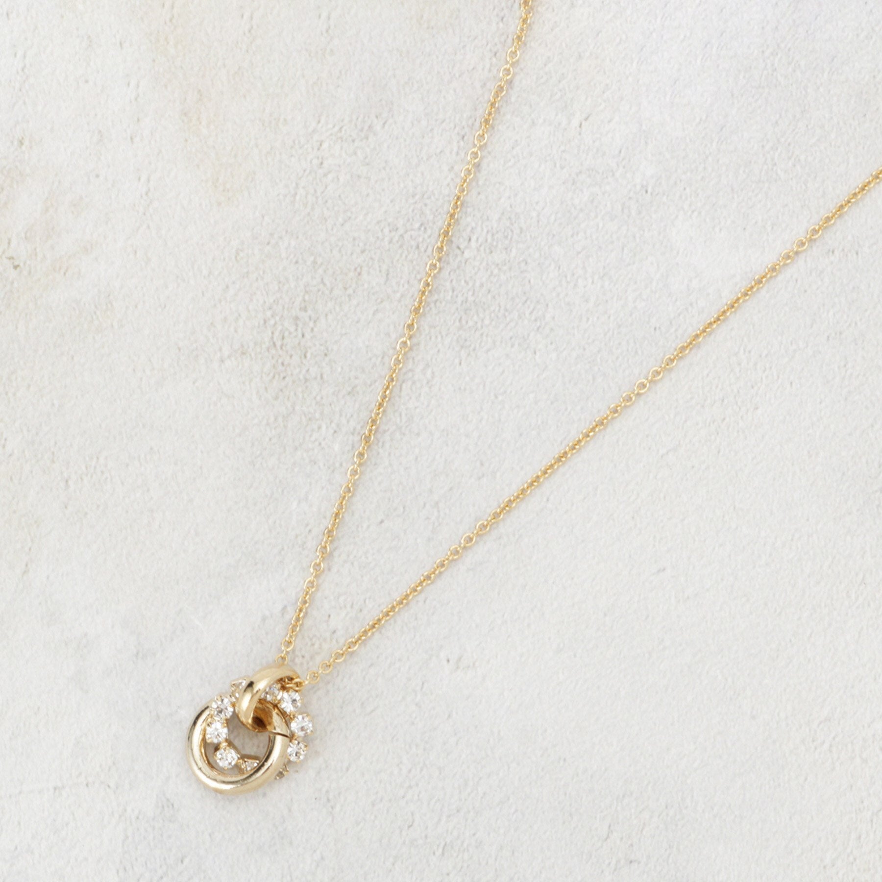 オペーク ドット クリップ OPAQUE.CLIP ビジュー×メタルスライドネックレス (ゴールド(007)) ゴールド(007)