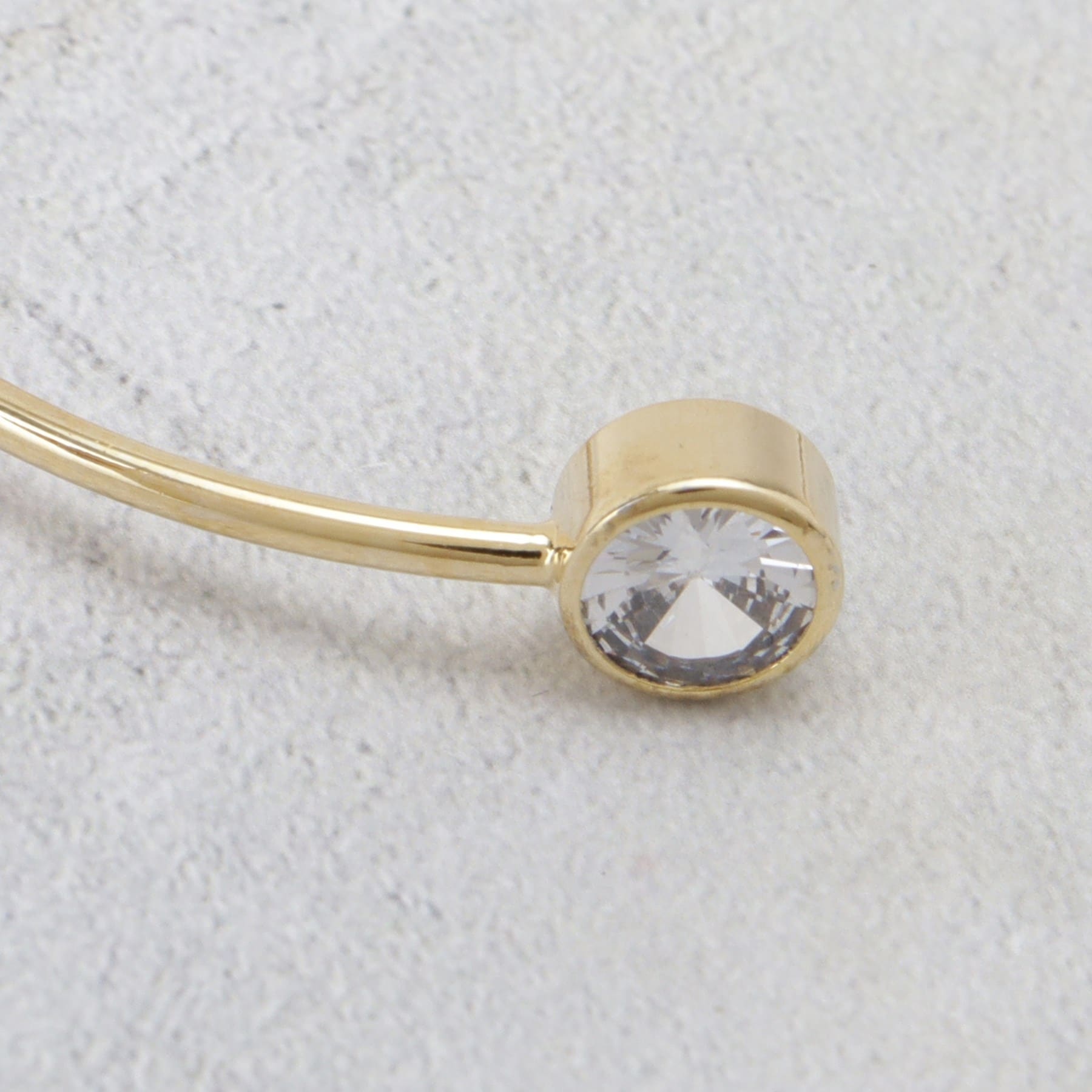 オペーク ドット クリップ OPAQUE.CLIP フェイクパールビジュー メタルバングル (シルバー(006)) シルバー(006)