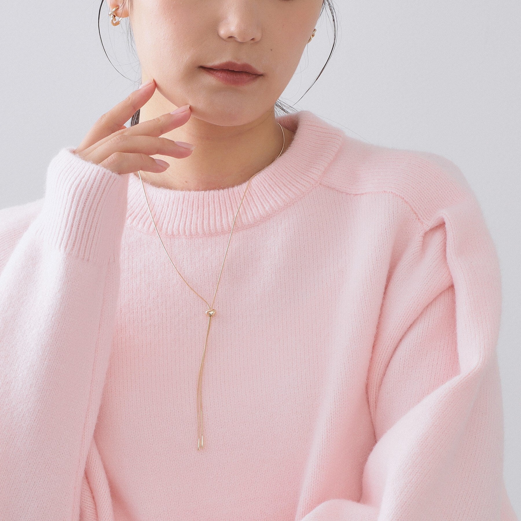 オペーク ドット クリップ OPAQUE.CLIP ミニビーンズスライドネックレス (シルバー(006)) シルバー(006)