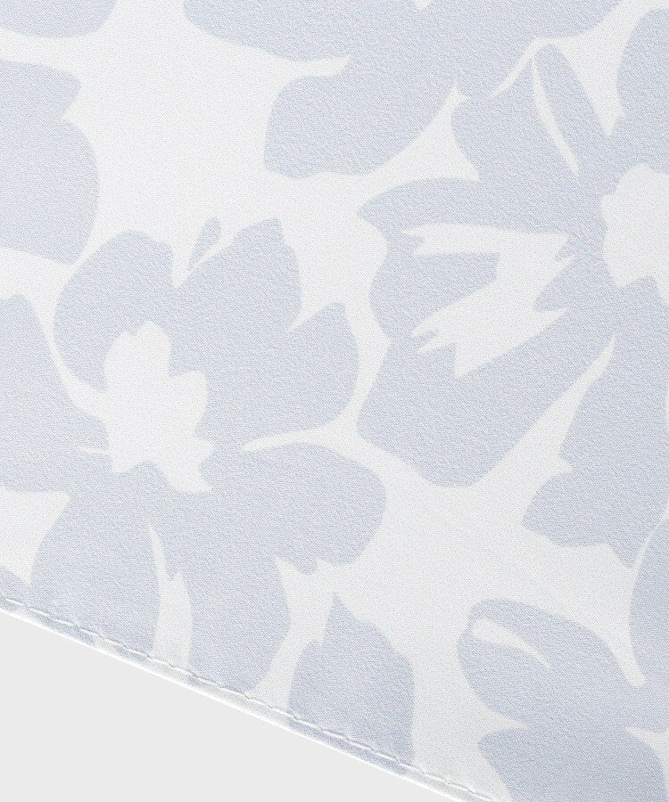 オペーク ドット クリップ OPAQUE.CLIP 晴雨兼用フラワーデザインプリント長傘 (サックスブルー(090)) サックスブルー(090)