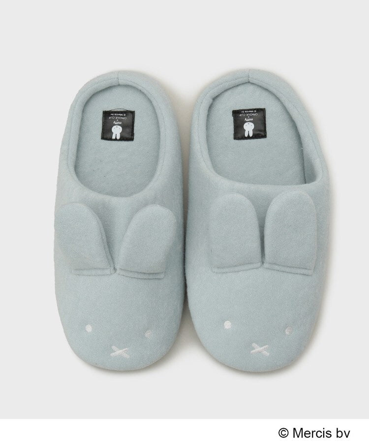 オペーク ドット クリップ OPAQUE.CLIP ◆【miffy】パイル地ルームスリッパ (ブラック(019)) ブラック(019)