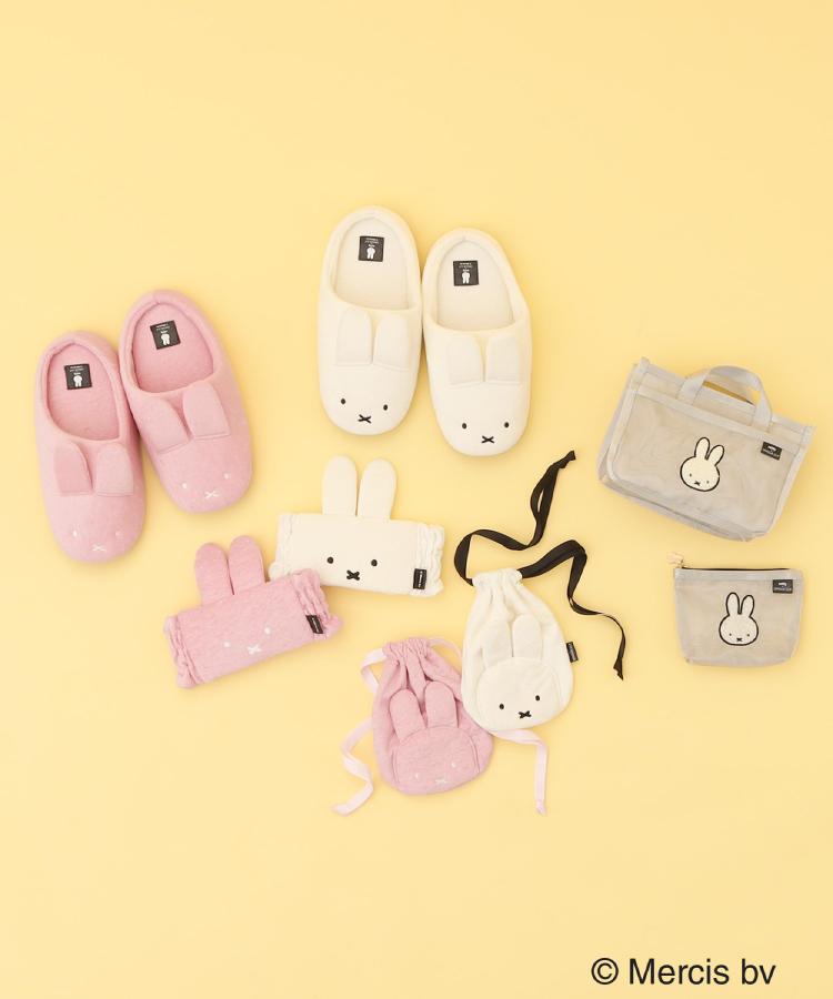 オペーク ドット クリップ OPAQUE.CLIP ◆【miffy】パイル地ルームスリッパ (ブラック(019)) ブラック(019)