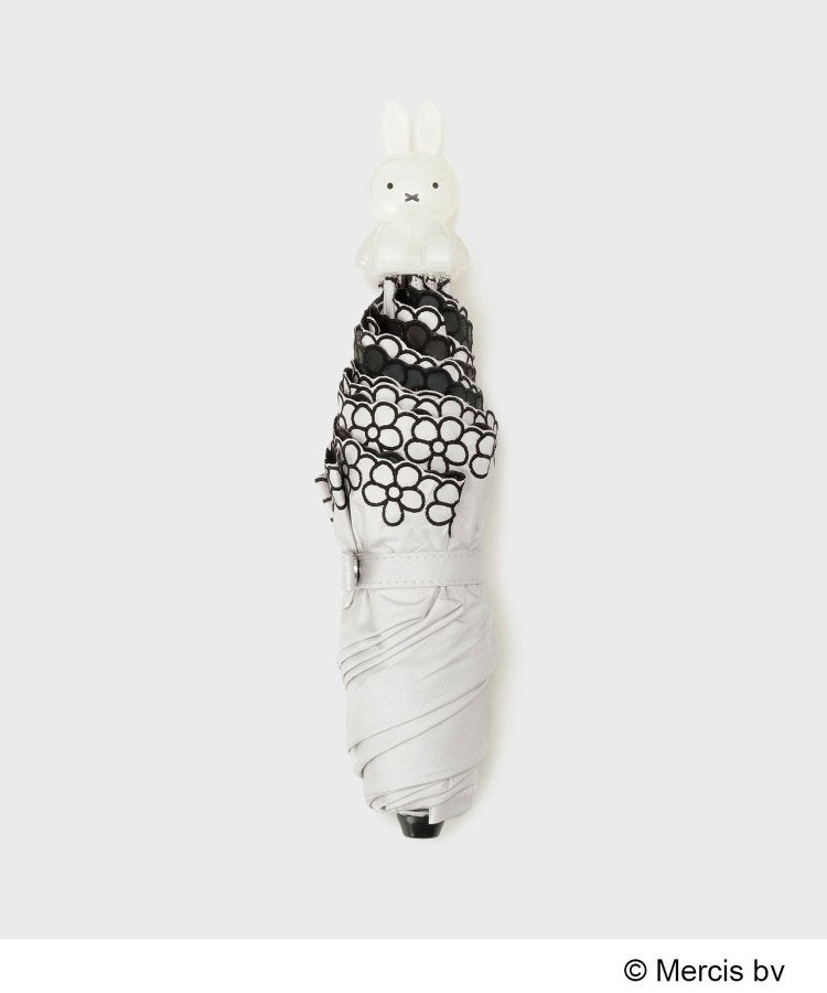 オペーク ドット クリップ OPAQUE.CLIP ◆【miffy】フェイス持ち手刺繍晴雨兼用 (ブラック(019)) ブラック(019)