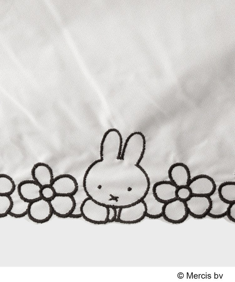 オペーク ドット クリップ OPAQUE.CLIP ◆【miffy】フェイス持ち手刺繍晴雨兼用 (ブラック(019)) ブラック(019)