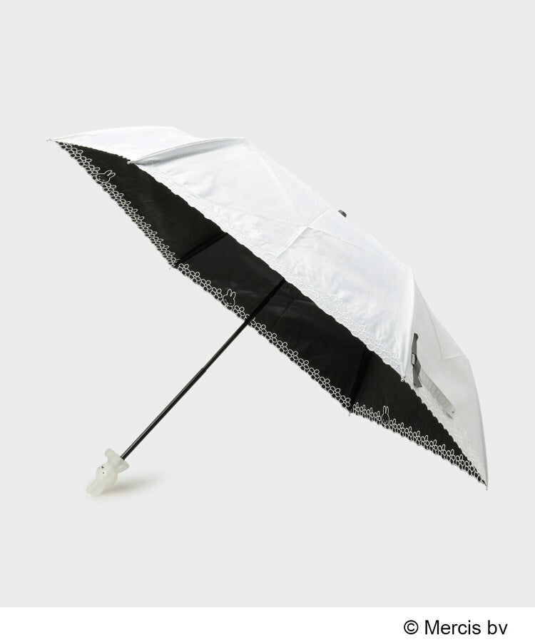 オペーク ドット クリップ OPAQUE.CLIP ◆【miffy】フェイス持ち手刺繍晴雨兼用 (ライトグレー(011)) ライトグレー(011)