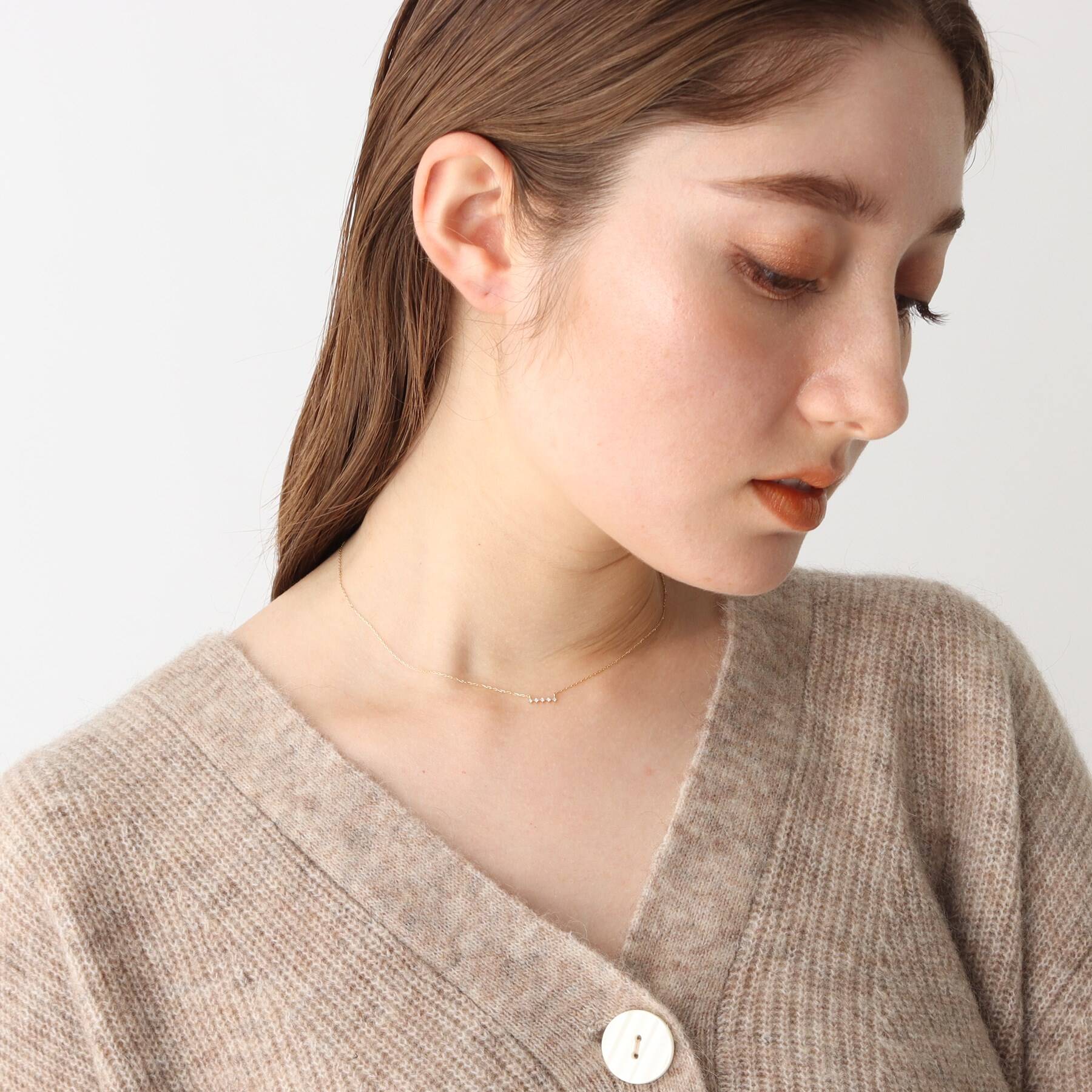 オペーク ドット クリップ OPAQUE.CLIP K10 ダイヤバーネックレス (クリスタル/透明(009)) クリスタル/透明(009)