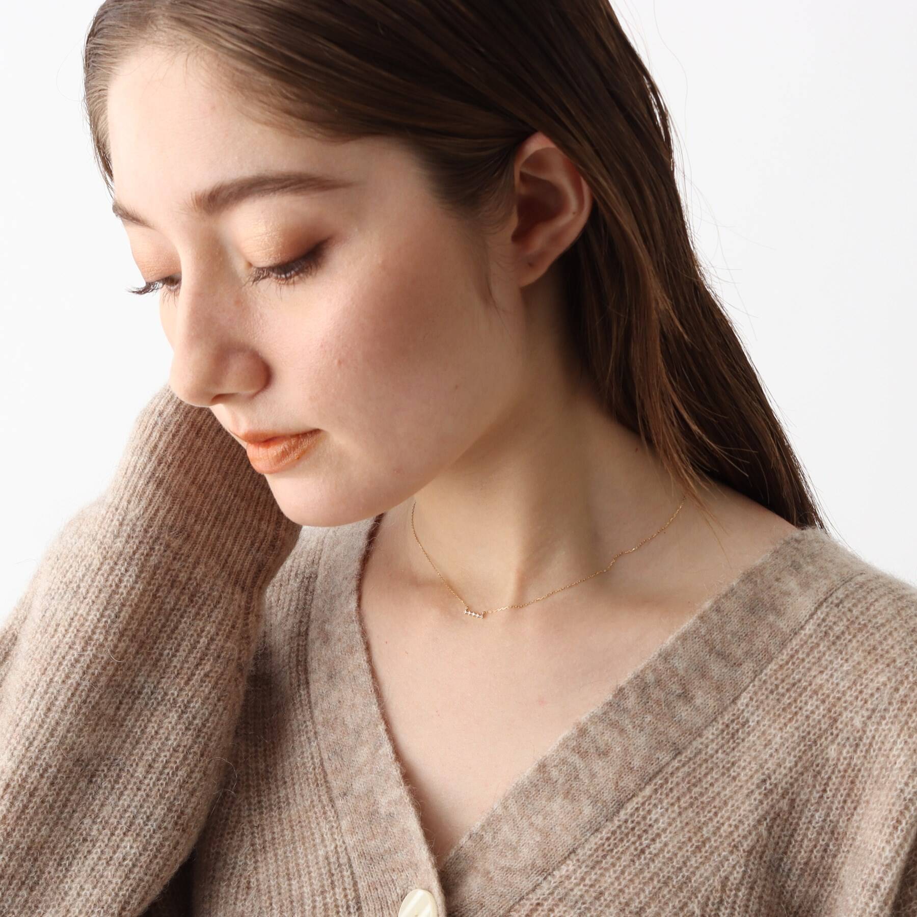 オペーク ドット クリップ OPAQUE.CLIP K10 ダイヤバーネックレス (クリスタル/透明(009)) クリスタル/透明(009)