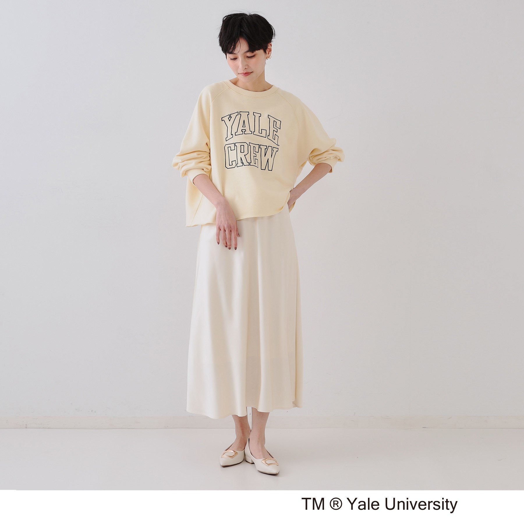 OPAQUE.CLIP OPAQUE.CLIP College Logo Sweat Pullover