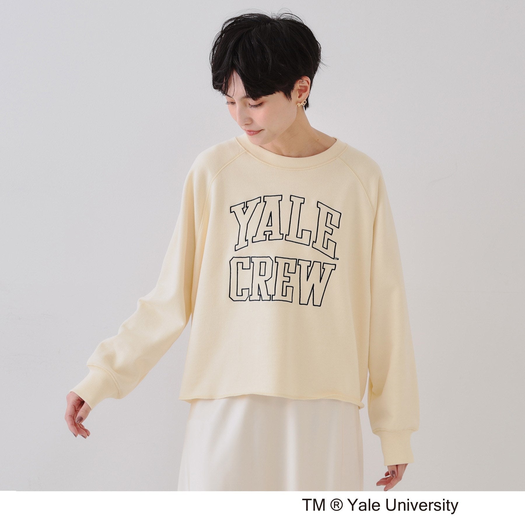 OPAQUE.CLIP OPAQUE.CLIP College Logo Sweat Pullover