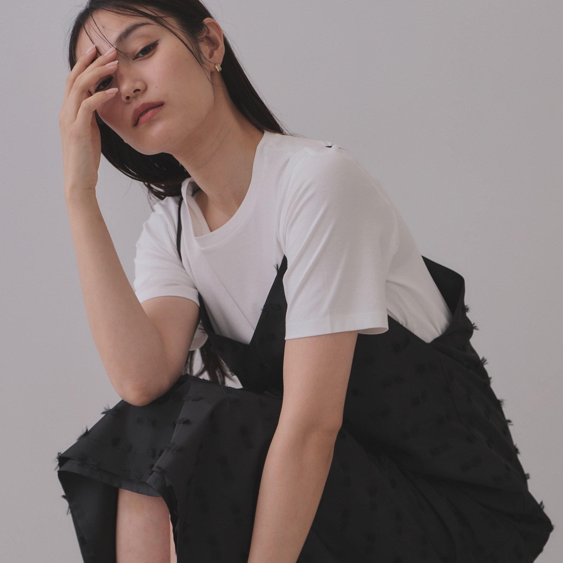 オペーク ドット クリップ OPAQUE.CLIP 《5color》ベーシックTシャツ【接触冷感/洗濯機洗い可】 (チャコールグレー(014)) チャコールグレー(014)