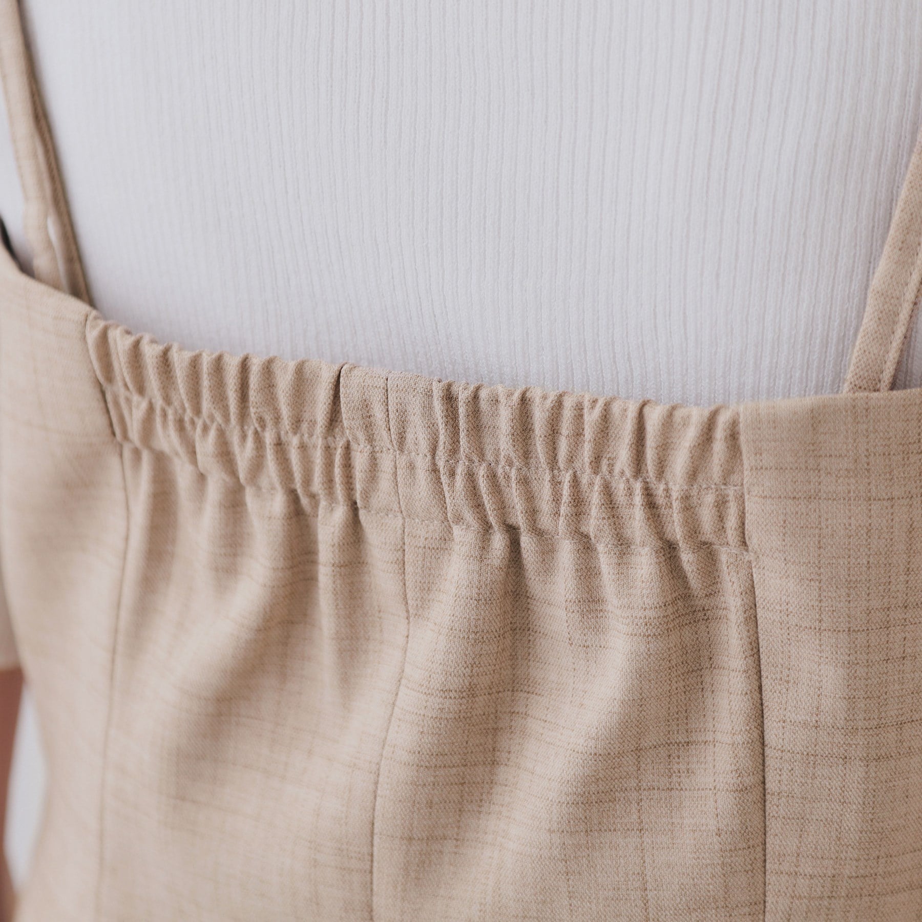 オペーク ドット クリップ OPAQUE.CLIP メランジビスチェ風ジレ/セットアップ対応可【洗濯機洗い可】 (グレー(012)) グレー(012)