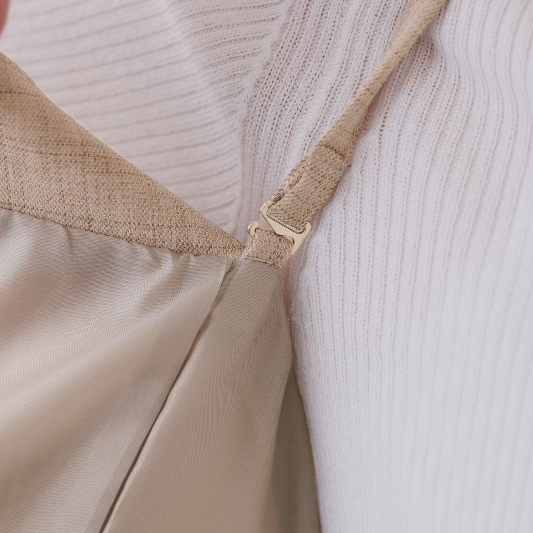 オペーク ドット クリップ OPAQUE.CLIP メランジビスチェ風ジレ/セットアップ対応可【洗濯機洗い可】 (グレー(012)) グレー(012)