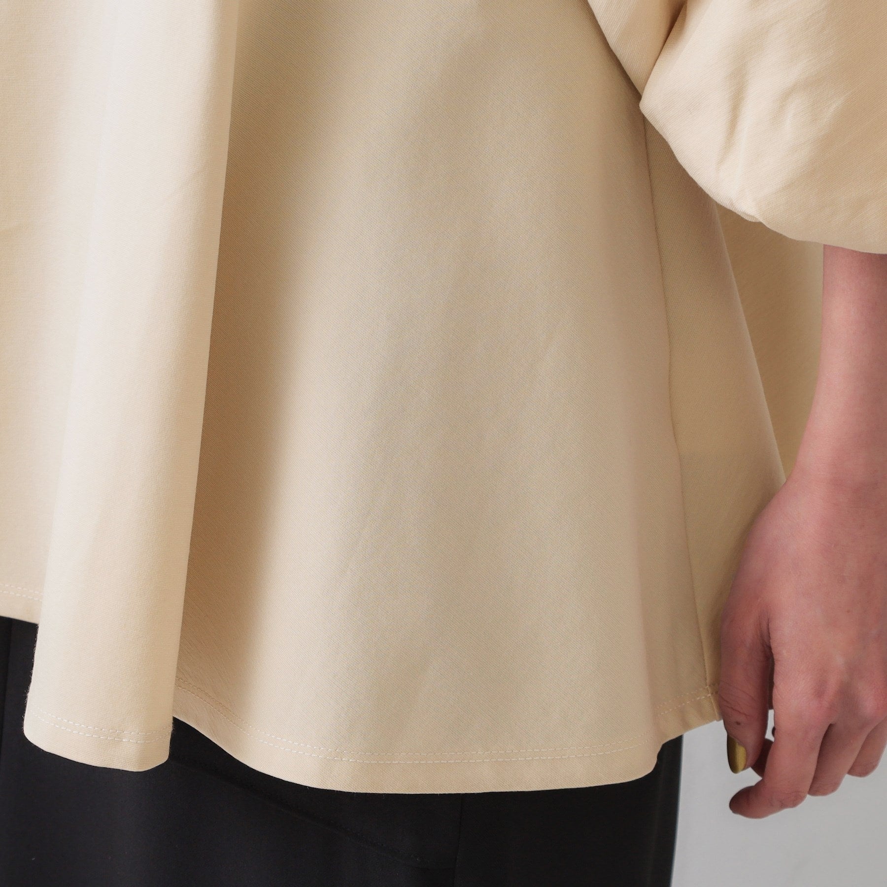 オペーク ドット クリップ OPAQUE.CLIP タックスリーブペプラムトップス【洗濯機洗い可】 (ホワイト(001)) ホワイト(001)