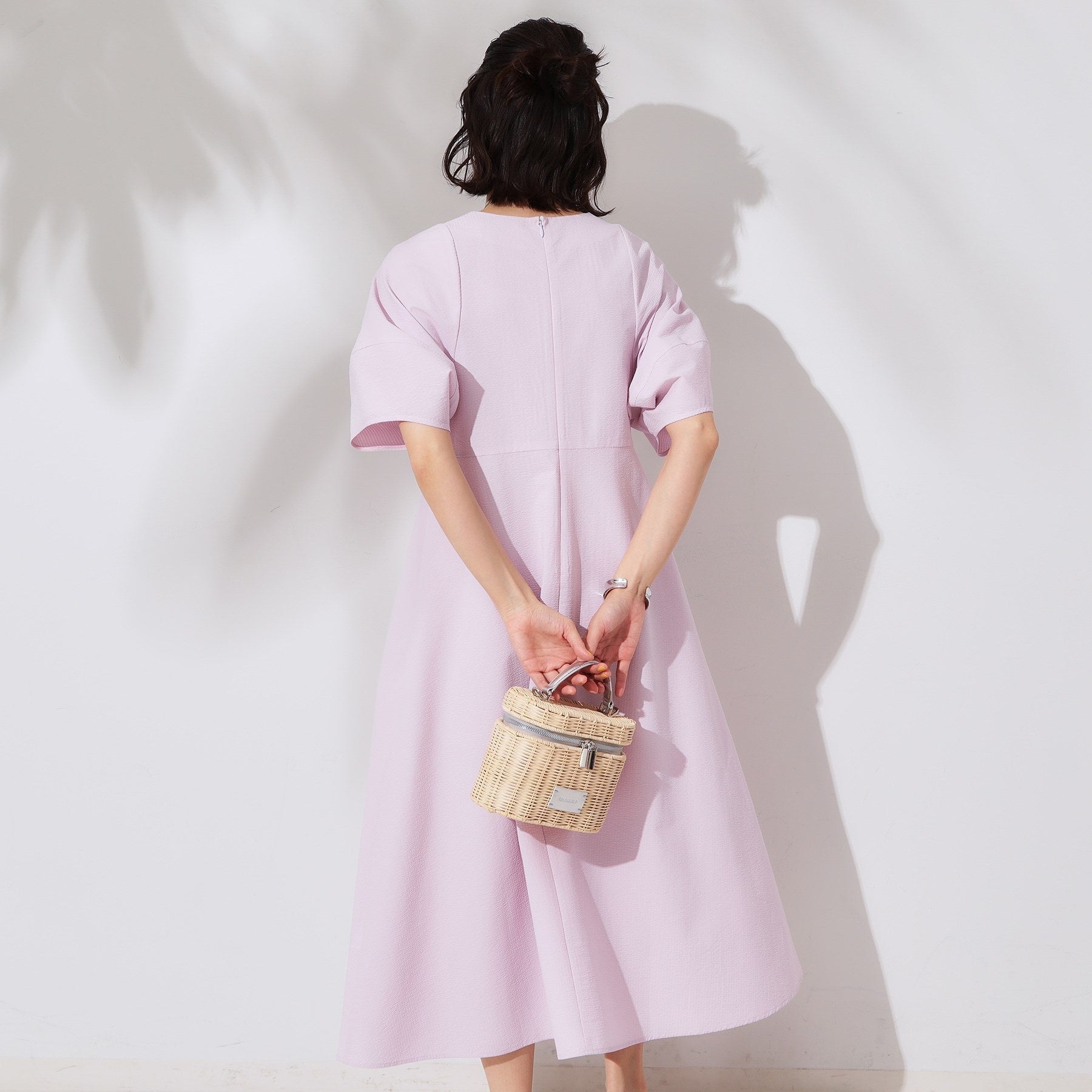 オペーク ドット クリップ OPAQUE.CLIP サッカーストライプワンピース【洗濯機洗い可/吸水速乾】 (ピンク(071)) ピンク(071)