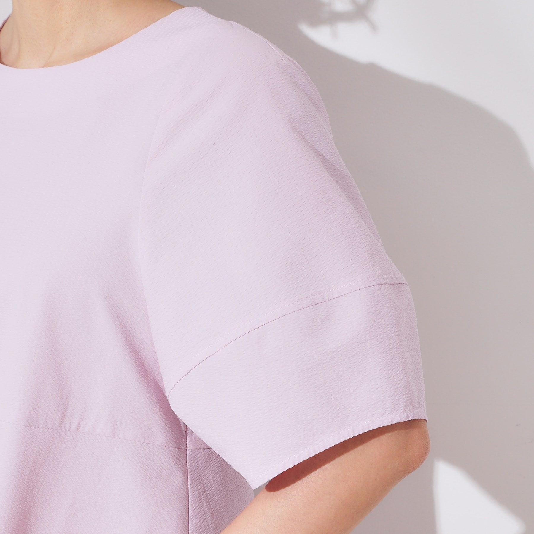 オペーク ドット クリップ OPAQUE.CLIP サッカーストライプワンピース【洗濯機洗い可/吸水速乾】 (ピンク(071)) ピンク(071)