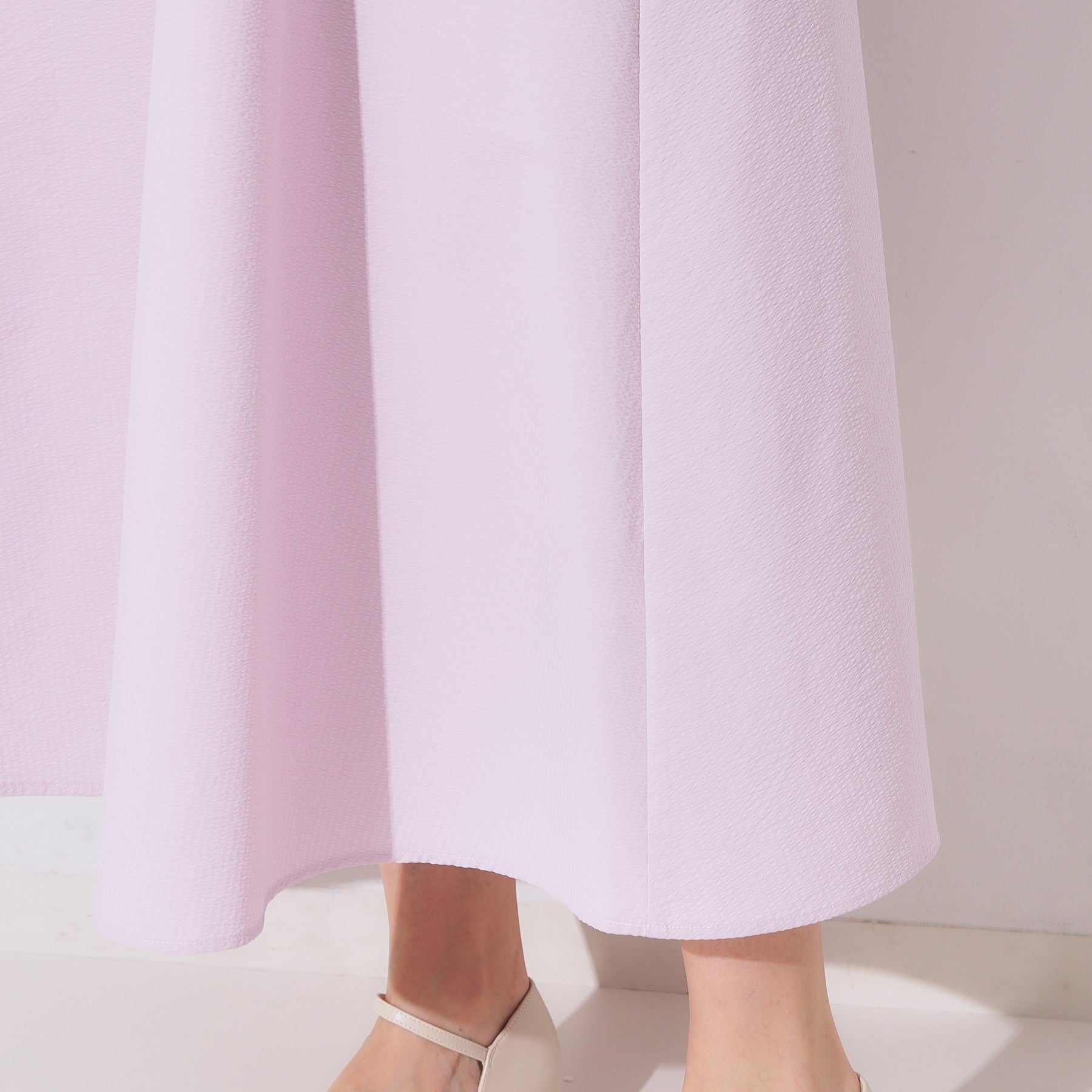 オペーク ドット クリップ OPAQUE.CLIP サッカーストライプワンピース【洗濯機洗い可/吸水速乾】 (ピンク(071)) ピンク(071)