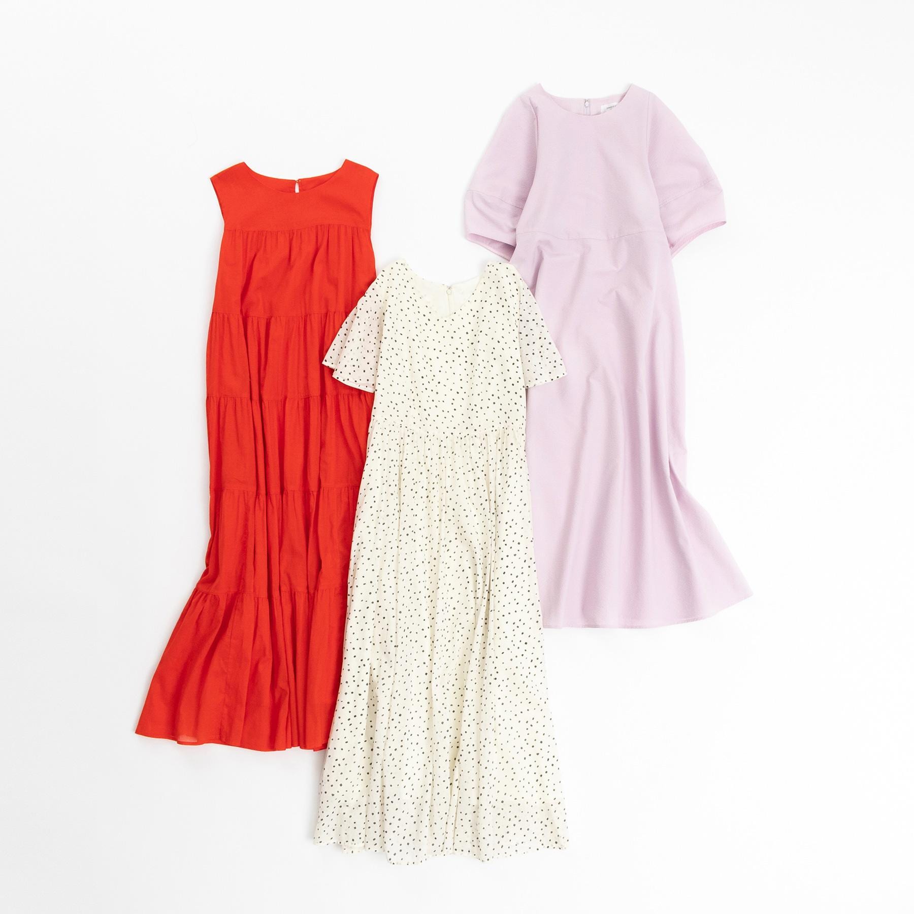 オペーク ドット クリップ OPAQUE.CLIP サッカーストライプワンピース【洗濯機洗い可/吸水速乾】 (ピンク(071)) ピンク(071)