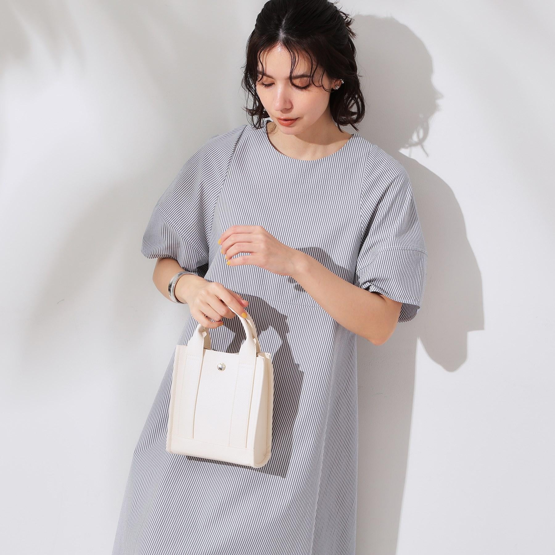 オペーク ドット クリップ OPAQUE.CLIP サッカーストライプワンピース【洗濯機洗い可/吸水速乾】 (ピンク(071)) ピンク(071)