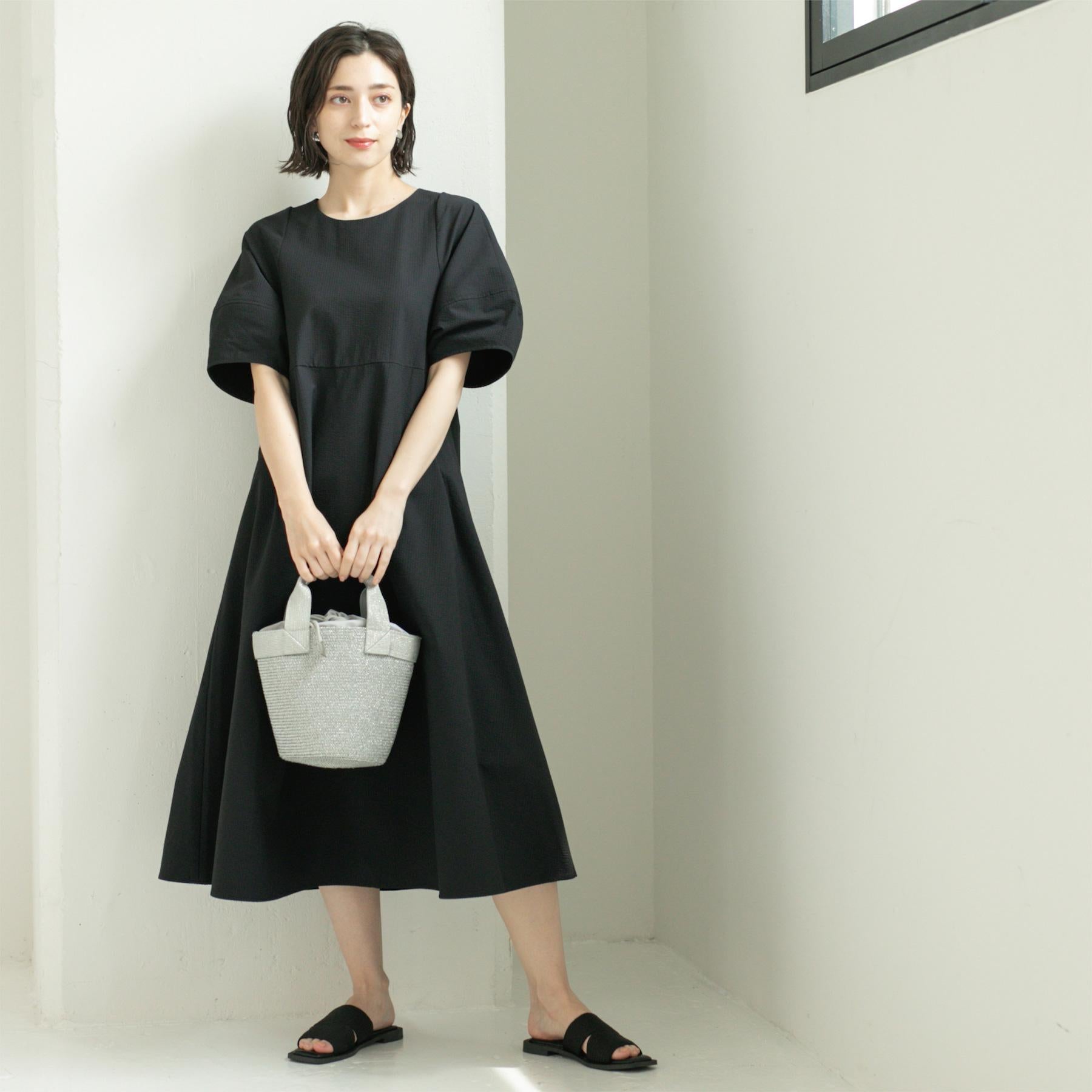 オペーク ドット クリップ OPAQUE.CLIP サッカーストライプワンピース【洗濯機洗い可/吸水速乾】 (ピンク(071)) ピンク(071)