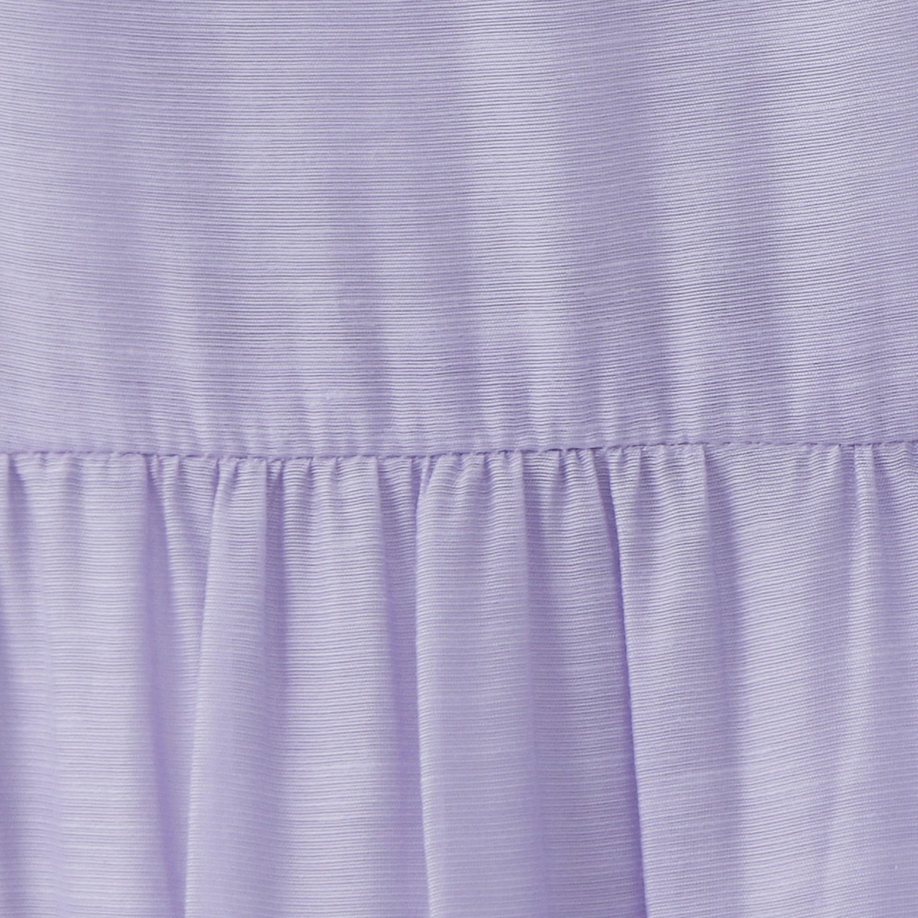 オペーク ドット クリップ OPAQUE.CLIP 麻混シアーギャザーティアードワンピース【洗濯機洗い可】 (ブラウン(044)) ブラウン(044)