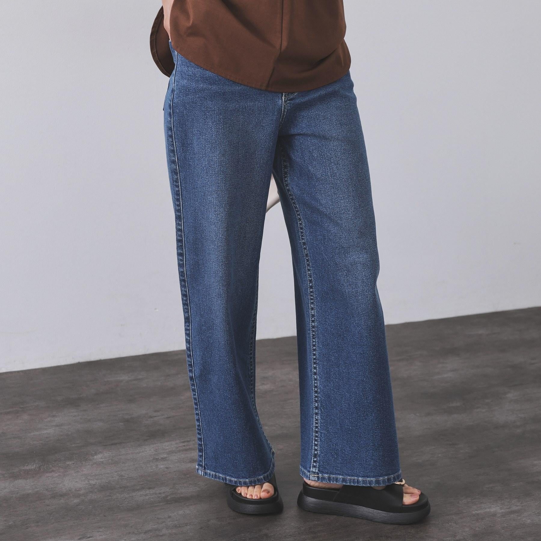 オペーク ドット クリップ OPAQUE.CLIP ストレッチバギーデニム【洗濯機洗い可】 (スミクロ(018)) スミクロ(018)