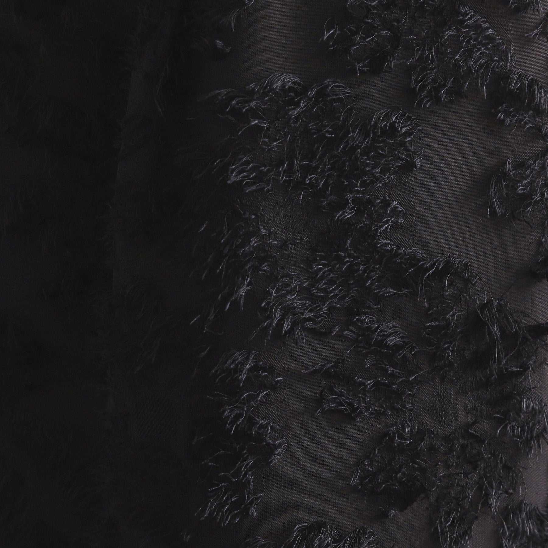 オペーク ドット クリップ OPAQUE.CLIP フリンジジャカードイージーパンツ【洗濯機洗い可】 (ブラック(019)) ブラック(019)