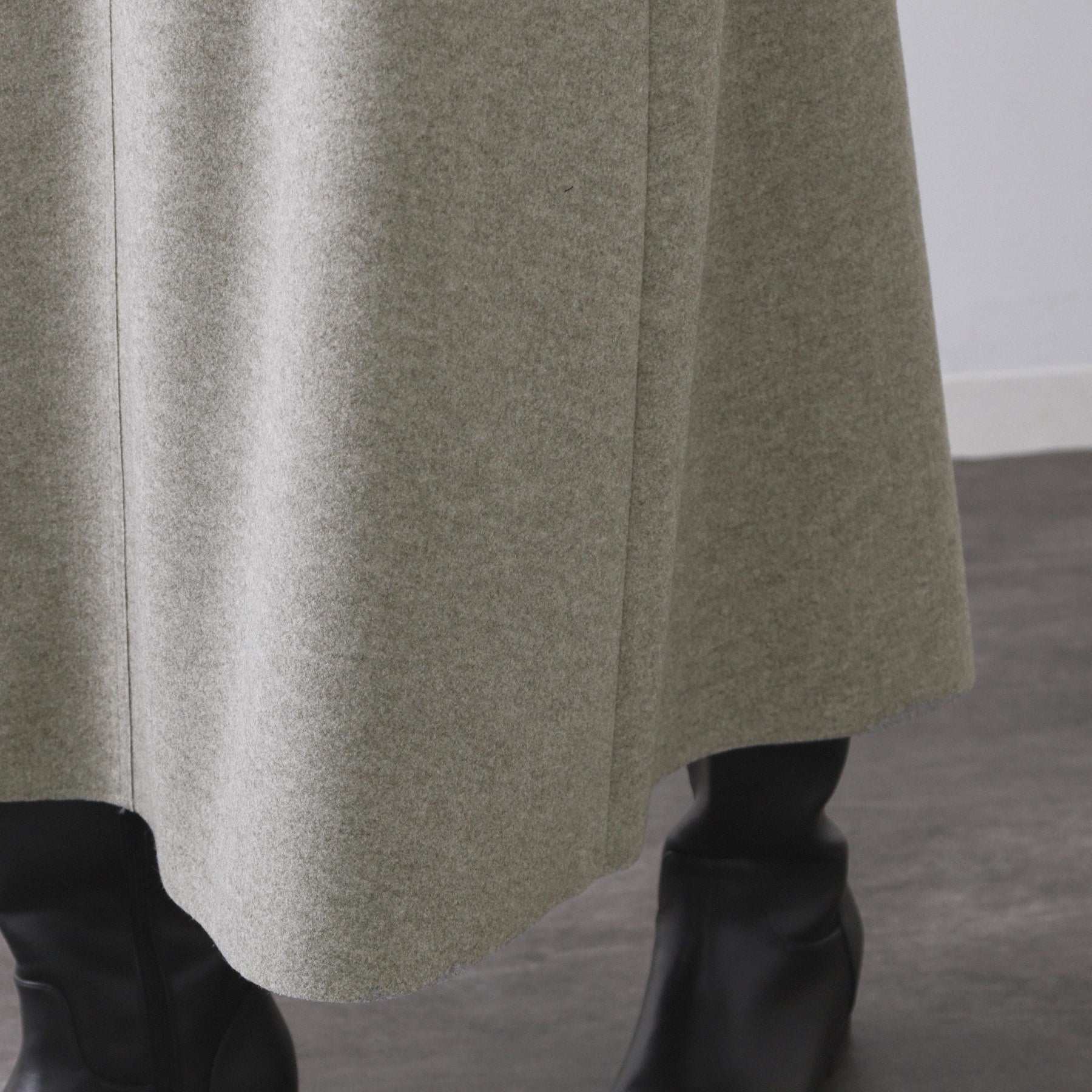 オペーク ドット クリップ OPAQUE.CLIP ウールライクフレアスカート【洗濯機洗い可】 (グレー(012)) グレー(012)