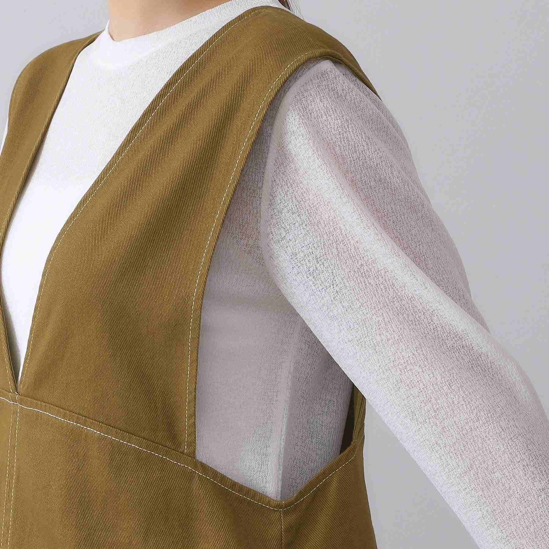 オペーク ドット クリップ OPAQUE.CLIP 配色ステッチジャンスカ【洗濯機洗い可】 (ブラック(019)) ブラック(019)