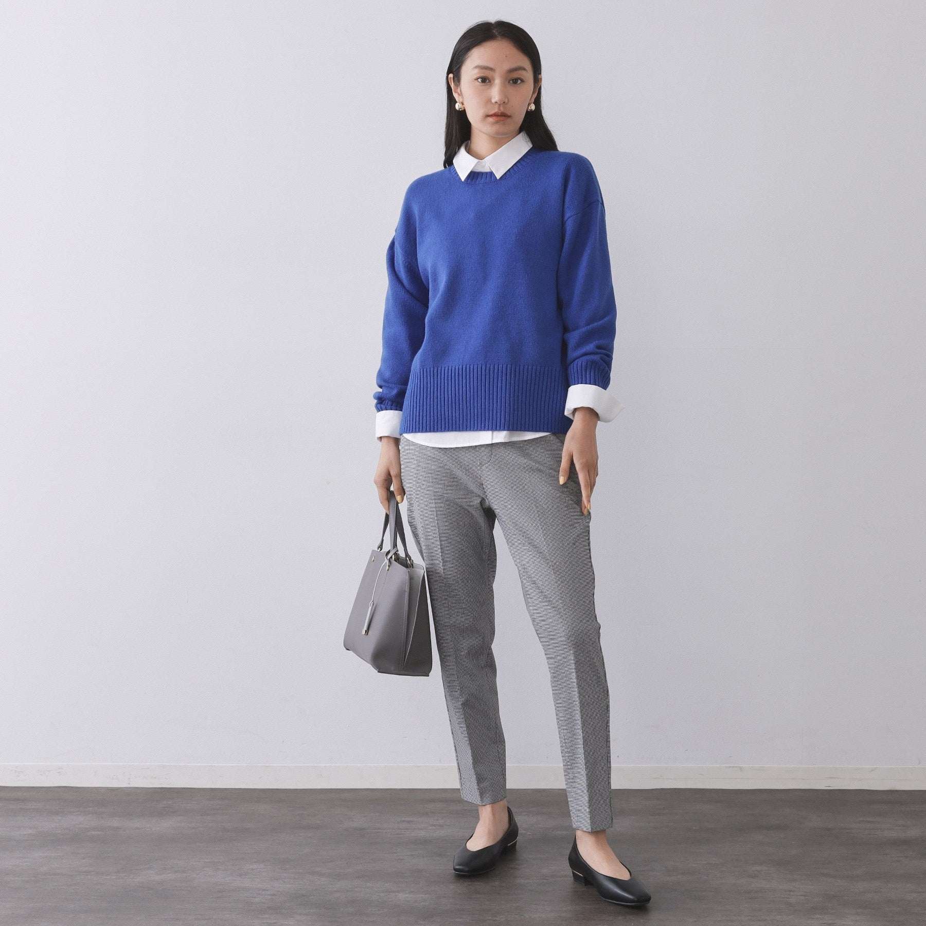 オペーク ドット クリップ OPAQUE.CLIP 裏起毛ハイストレッチ イージーテーパードパンツ【洗濯機洗い可】 (チャコールグレー(013)) チャコールグレー(013)