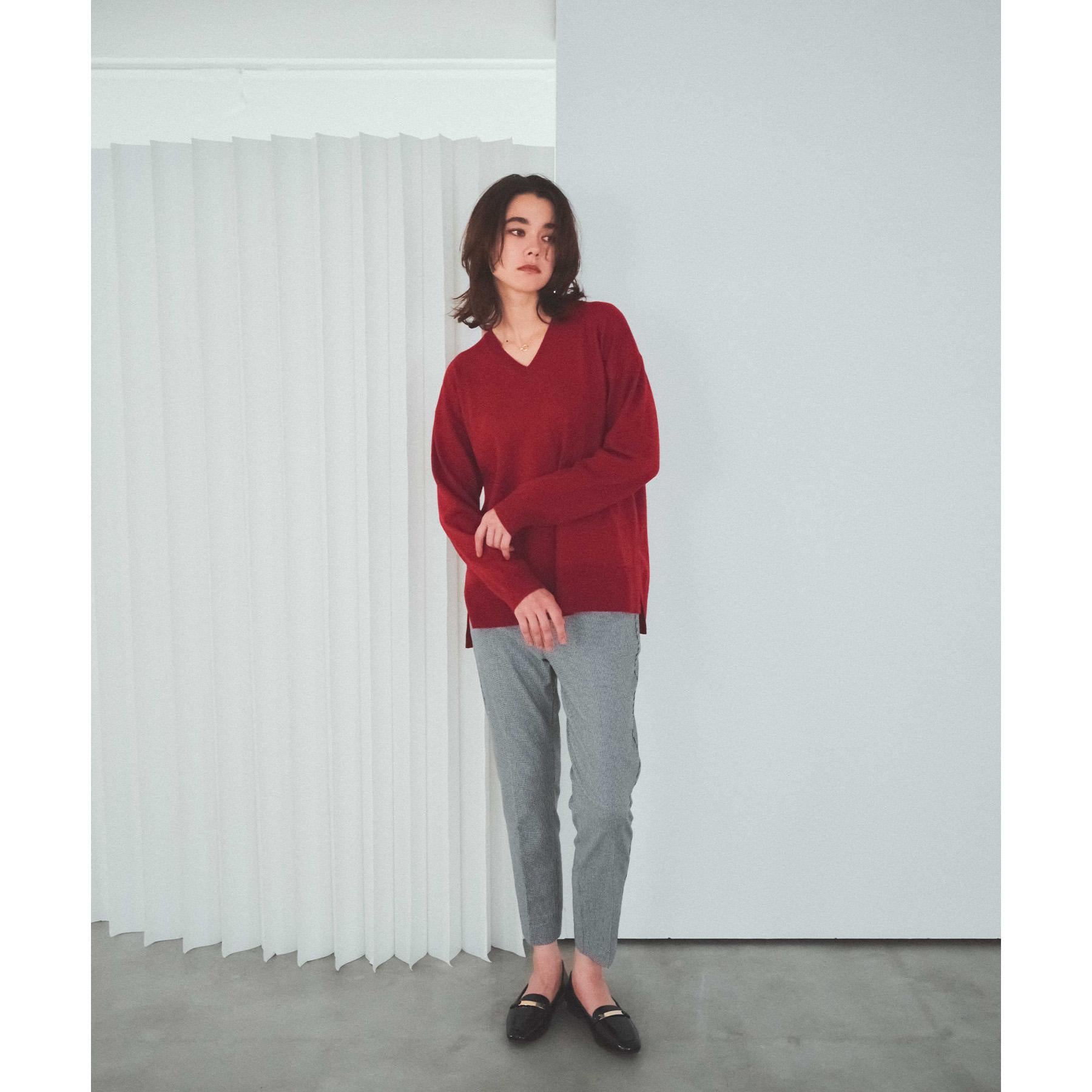 オペーク ドット クリップ OPAQUE.CLIP 裏起毛ハイストレッチ イージーテーパードパンツ【洗濯機洗い可】 (チャコールグレー(013)) チャコールグレー(013)