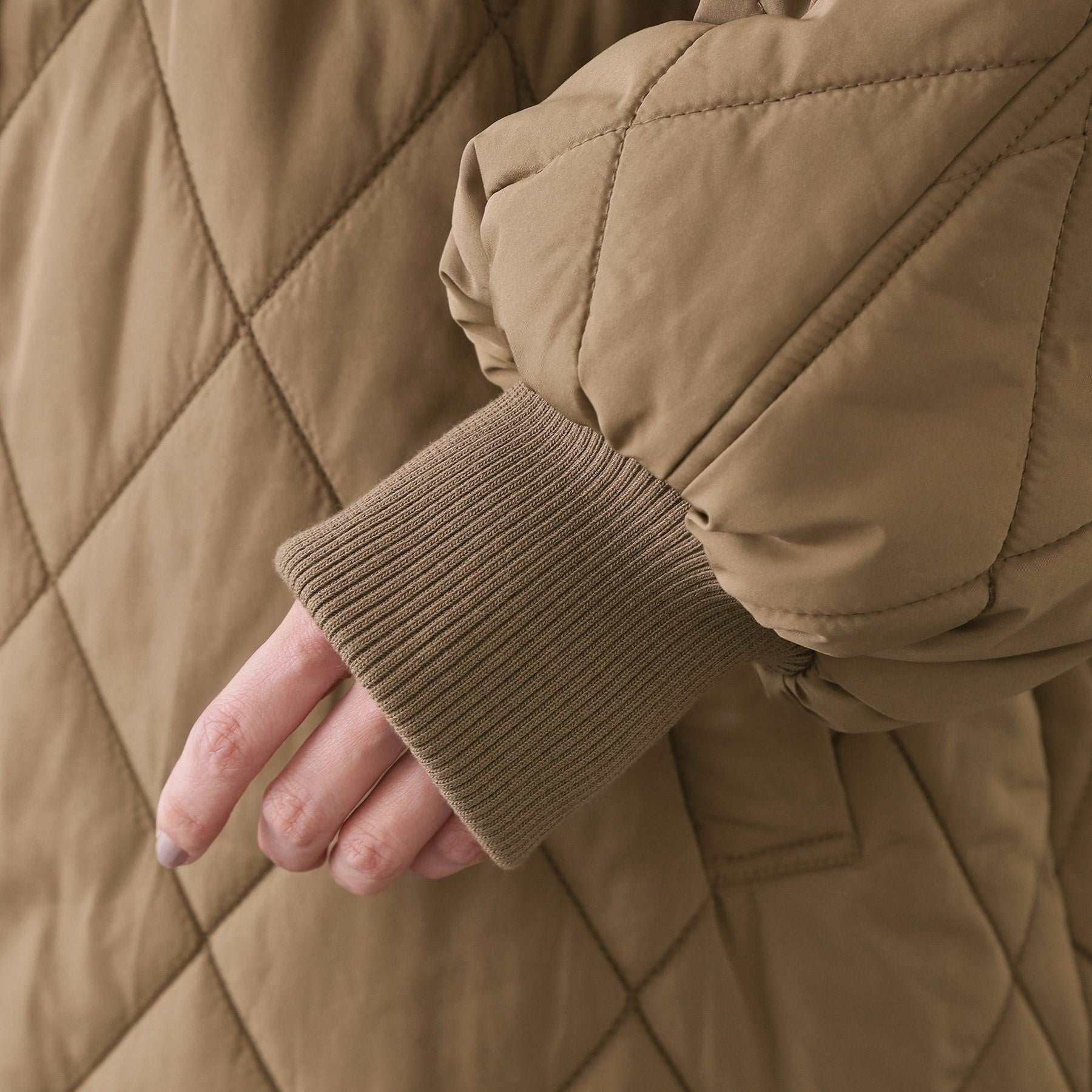 オペーク ドット クリップ OPAQUE.CLIP 撥水キルティングロングコート【洗える】 (ブラック(019)) ブラック(019)