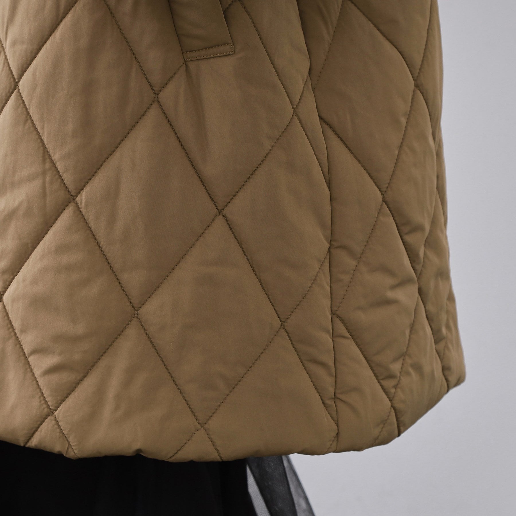 オペーク ドット クリップ OPAQUE.CLIP 撥水キルティングロングコート【洗える】 (ブラック(019)) ブラック(019)