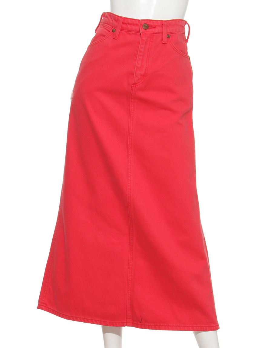 オペーク ドット クリップ OPAQUE.CLIP デニムフレアスカート (レッド) レッド