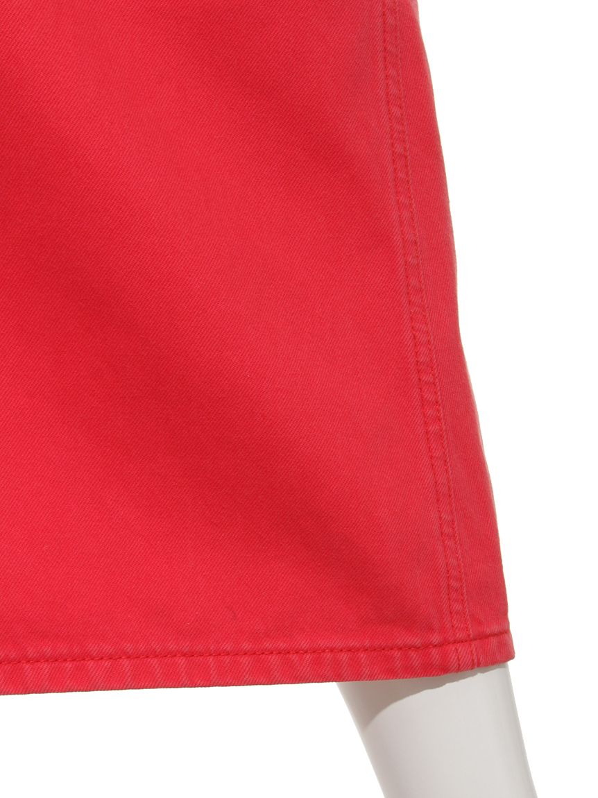 オペーク ドット クリップ OPAQUE.CLIP デニムフレアスカート (レッド) レッド