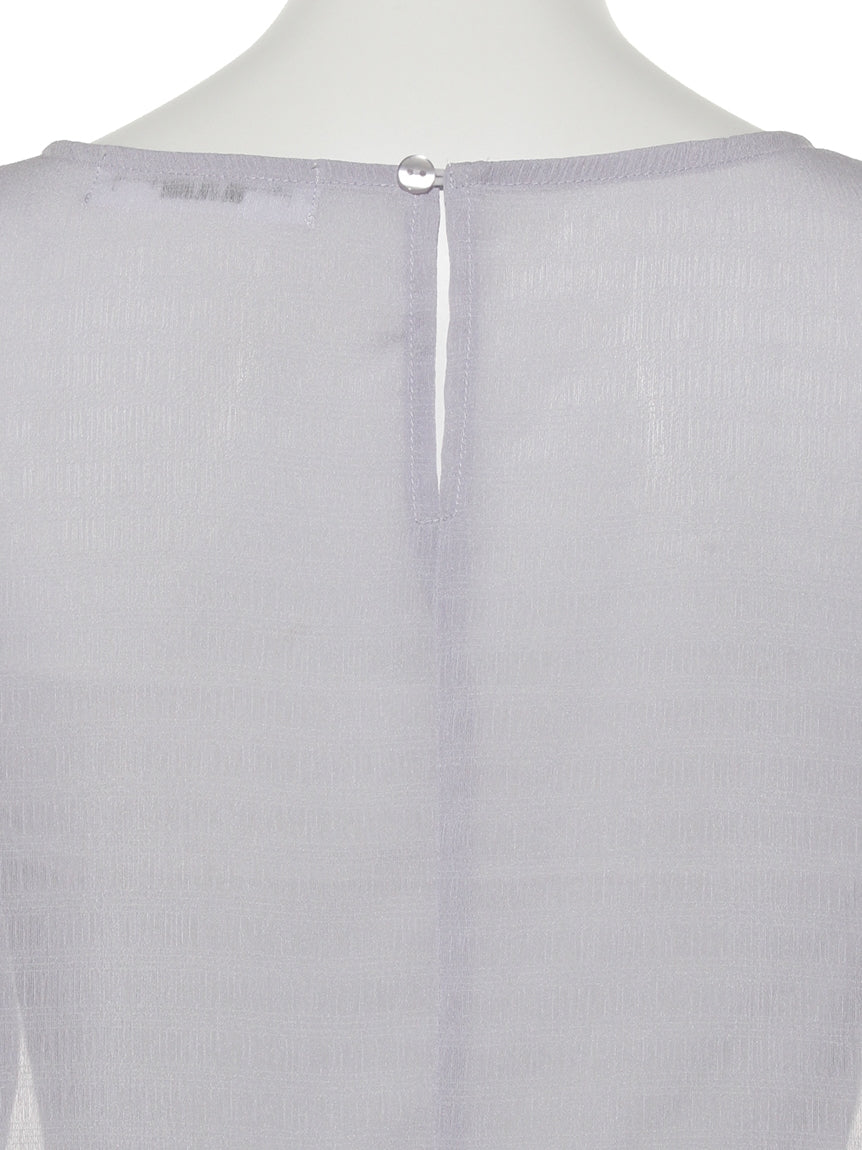 オペーク ドット クリップ OPAQUE.CLIP 【BEAUTE DE OPAQUE】シュワシュワ肩フリルトップス (ブラウン系) ブラウン系